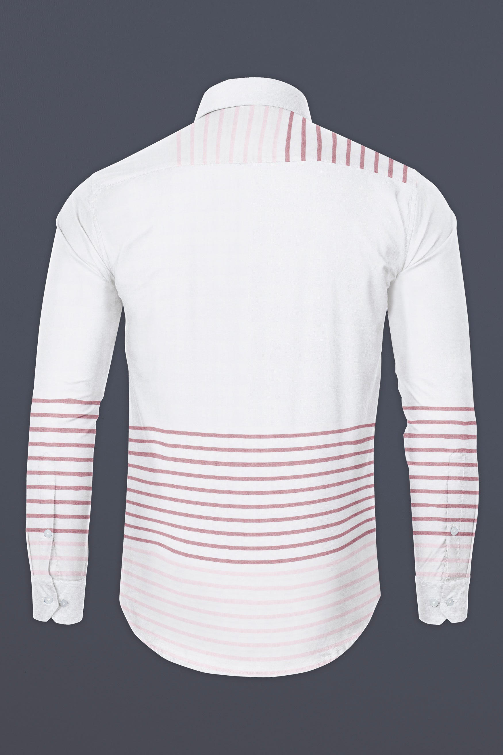 Bright White with Turkish Pink Horizontal Striped Oxford Cotton Shirt 12482-BD-38, 12482-BD-H-38, 12482-BD-39, 12482-BD-H-39, 12482-BD-40, 12482-BD-H-40, 12482-BD-42, 12482-BD-H-42, 12482-BD-44, 12482-BD-H-44, 12482-BD-46, 12482-BD-H-46, 12482-BD-48, 12482-BD-H-48, 12482-BD-50, 12482-BD-H-50, 12482-BD-52, 12482-BD-H-52
