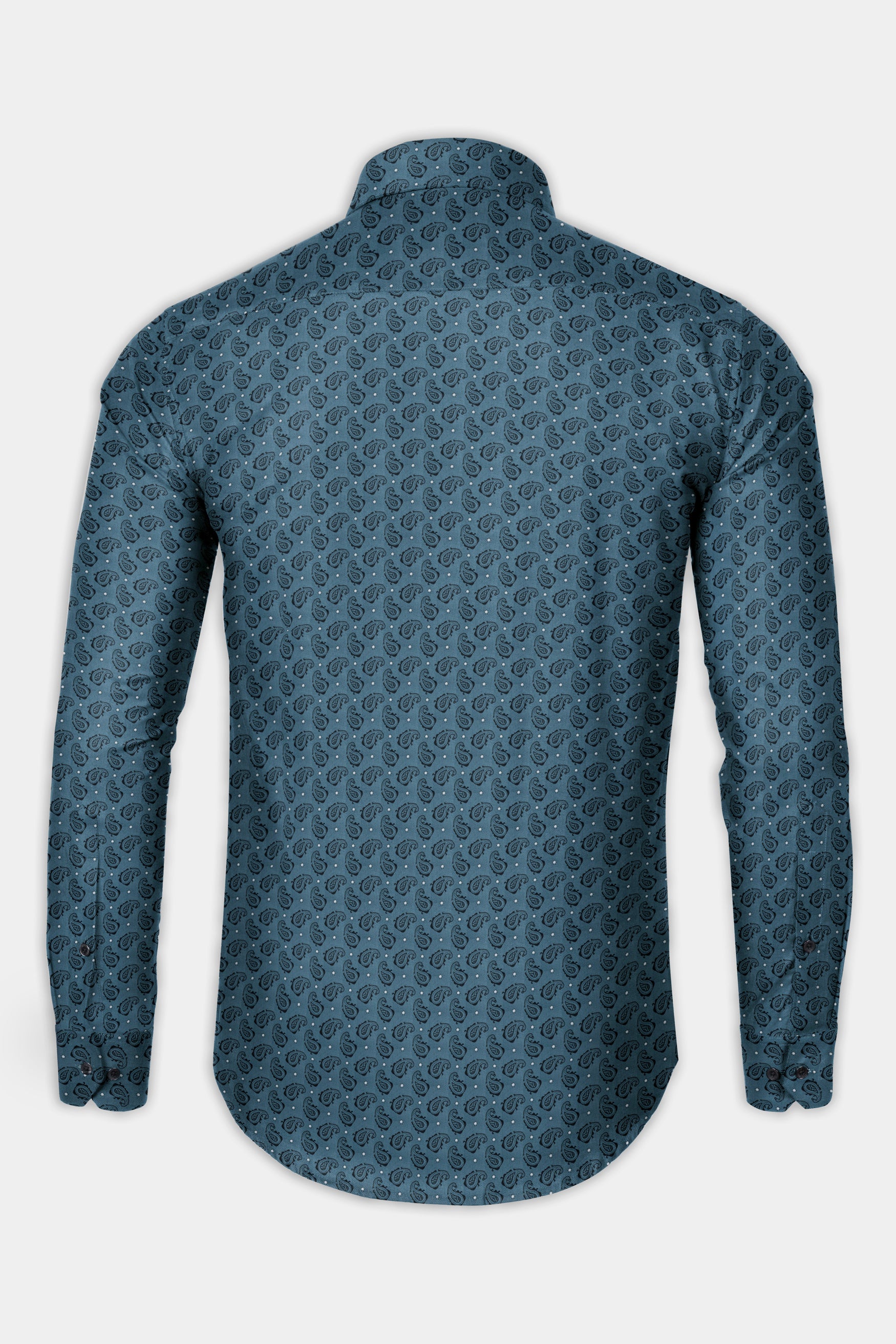 William Blue with Black Paisley Printed Super Soft Premium Cotton Shirt 12502-CA-BLK-38, 12502-CA-BLK-H-38, 12502-CA-BLK-39, 12502-CA-BLK-H-39, 12502-CA-BLK-40, 12502-CA-BLK-H-40, 12502-CA-BLK-42, 12502-CA-BLK-H-42, 12502-CA-BLK-44, 12502-CA-BLK-H-44, 12502-CA-BLK-46, 12502-CA-BLK-H-46, 12502-CA-BLK-48, 12502-CA-BLK-H-48, 12502-CA-BLK-50, 12502-CA-BLK-H-50, 12502-CA-BLK-52, 12502-CA-BLK-H-52