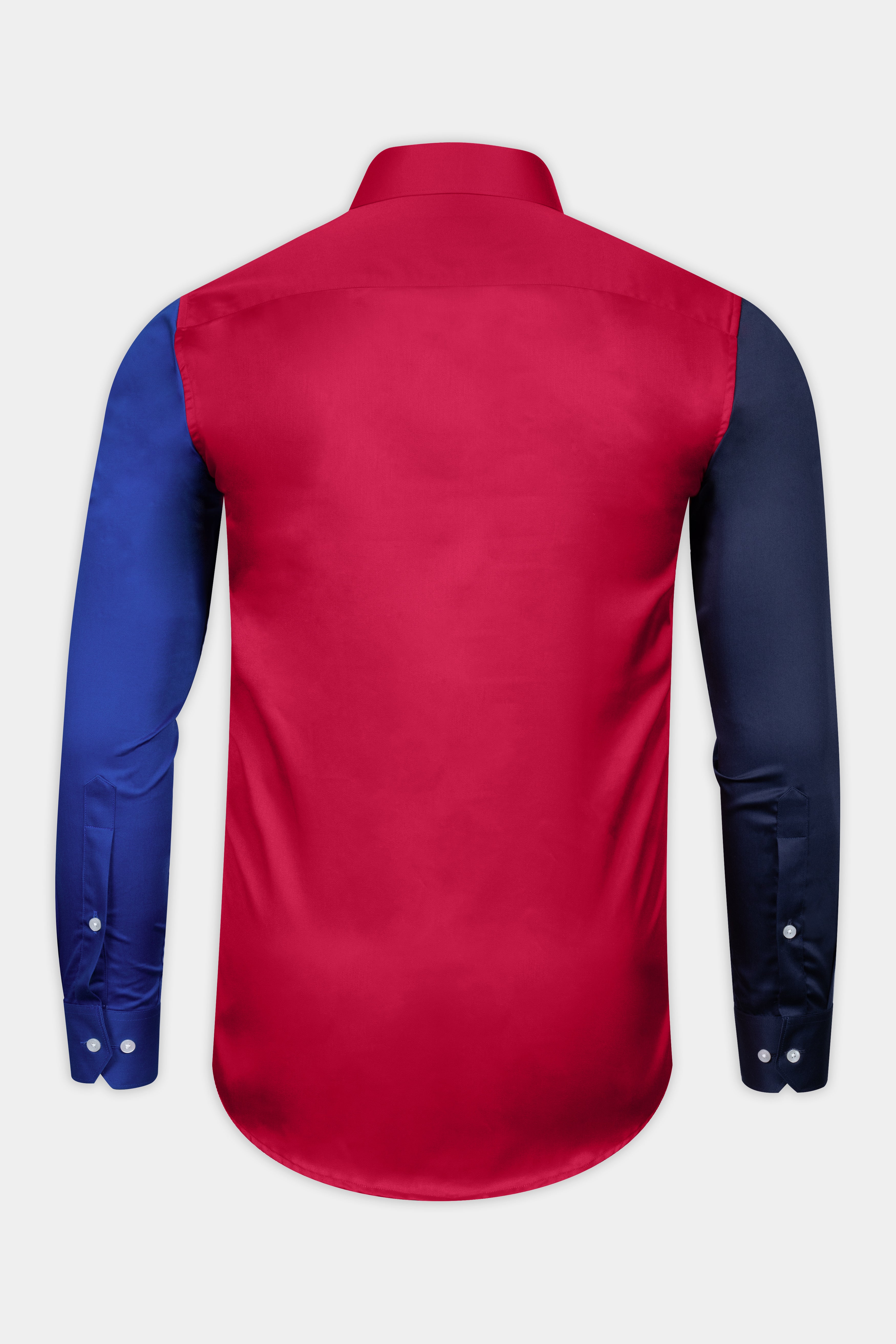 Shiraz Red with Catalina Blue and Ebony Blue Super Soft Premium Cotton Designer Shirt 12519-P484-38,  12519-P484-H-38,  12519-P484-39,  12519-P484-H-39,  12519-P484-40,  12519-P484-H-40,  12519-P484-42,  12519-P484-H-42,  12519-P484-44,  12519-P484-H-44,  12519-P484-46,  12519-P484-H-46,  12519-P484-48,  12519-P484-H-48,  12519-P484-50,  12519-P484-H-50,  12519-P484-52,  12519-P484-H-52