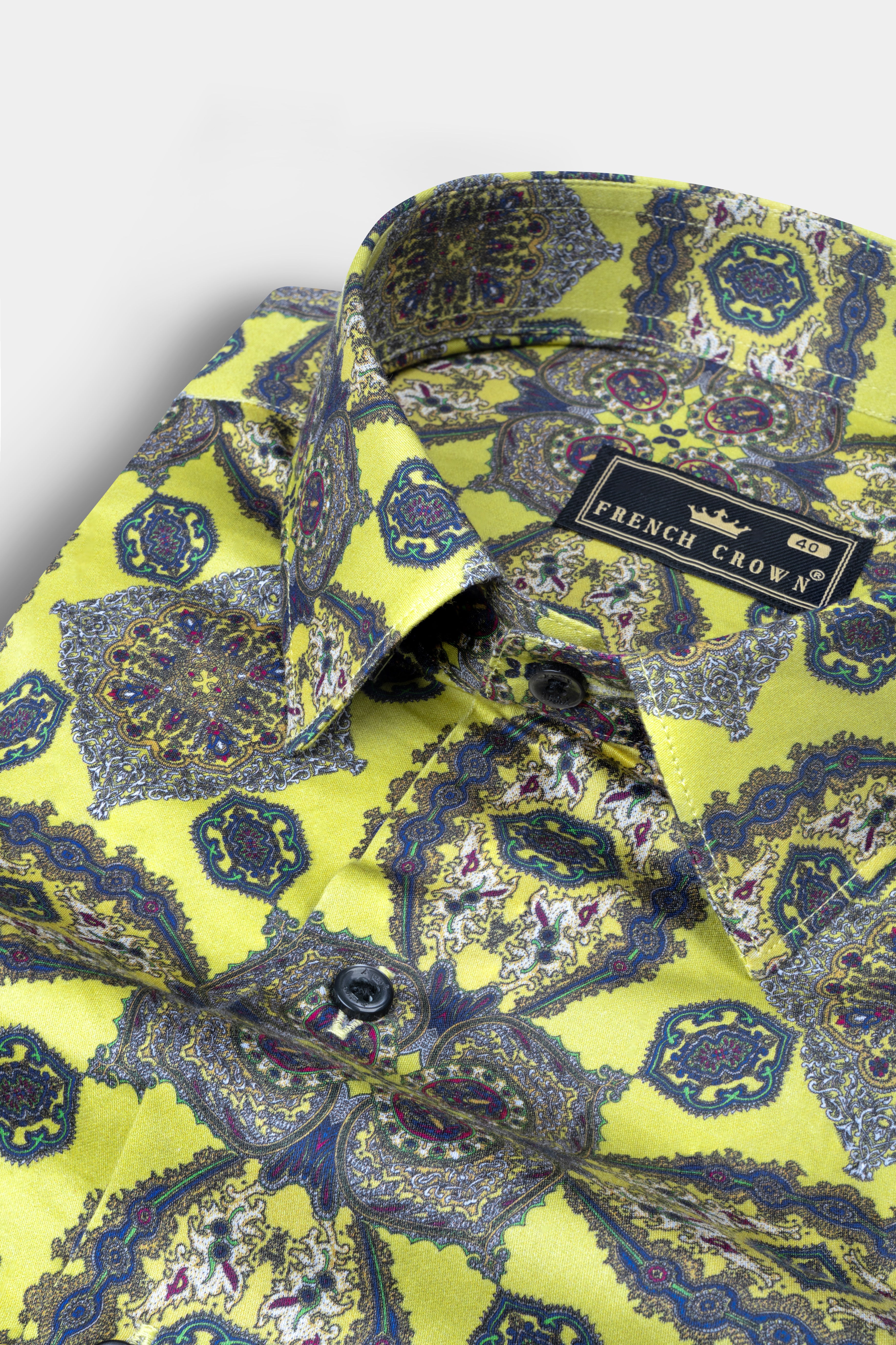 Primrose Yellow with Cobalt Blue Printed Super Soft Premium Cotton Shirt 12520-BLE-38,  12520-BLE-H-38,  12520-BLE-39,  12520-BLE-H-39,  12520-BLE-40,  12520-BLE-H-40,  12520-BLE-42,  12520-BLE-H-42,  12520-BLE-44,  12520-BLE-H-44,  12520-BLE-46,  12520-BLE-H-46,  12520-BLE-48,  12520-BLE-H-48,  12520-BLE-50,  12520-BLE-H-50,  12520-BLE-52,  12520-BLE-H-52
