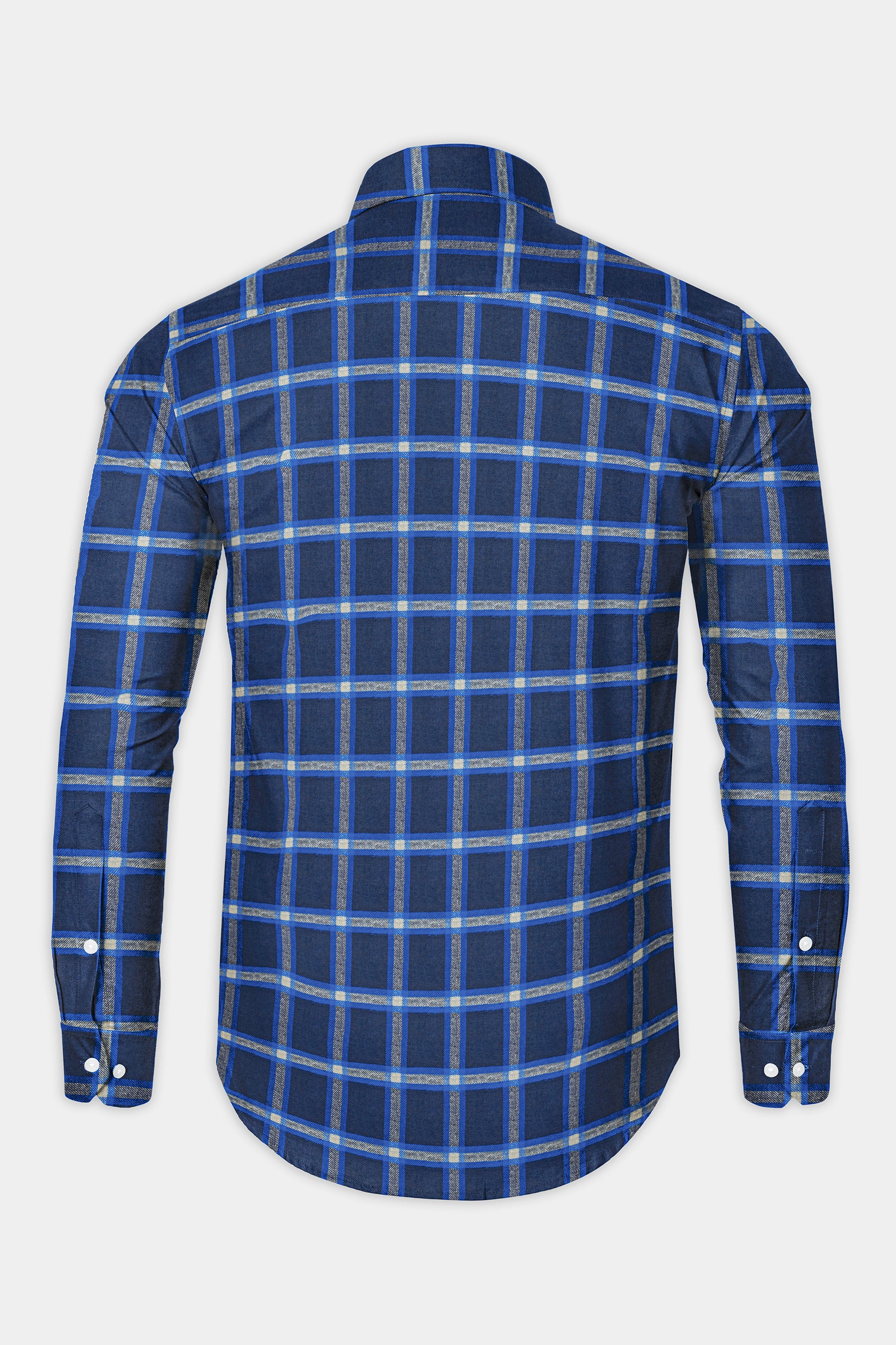 Rhino Blue Windowpane Plaid Flannel Cotton Shirt 12525-BD-38, 12525-BD-H-38, 12525-BD-39, 12525-BD-H-39, 12525-BD-40, 12525-BD-H-40, 12525-BD-42, 12525-BD-H-42, 12525-BD-44, 12525-BD-H-44, 12525-BD-46, 12525-BD-H-46, 12525-BD-48, 12525-BD-H-48, 12525-BD-50, 12525-BD-H-50, 12525-BD-52, 12525-BD-H-52