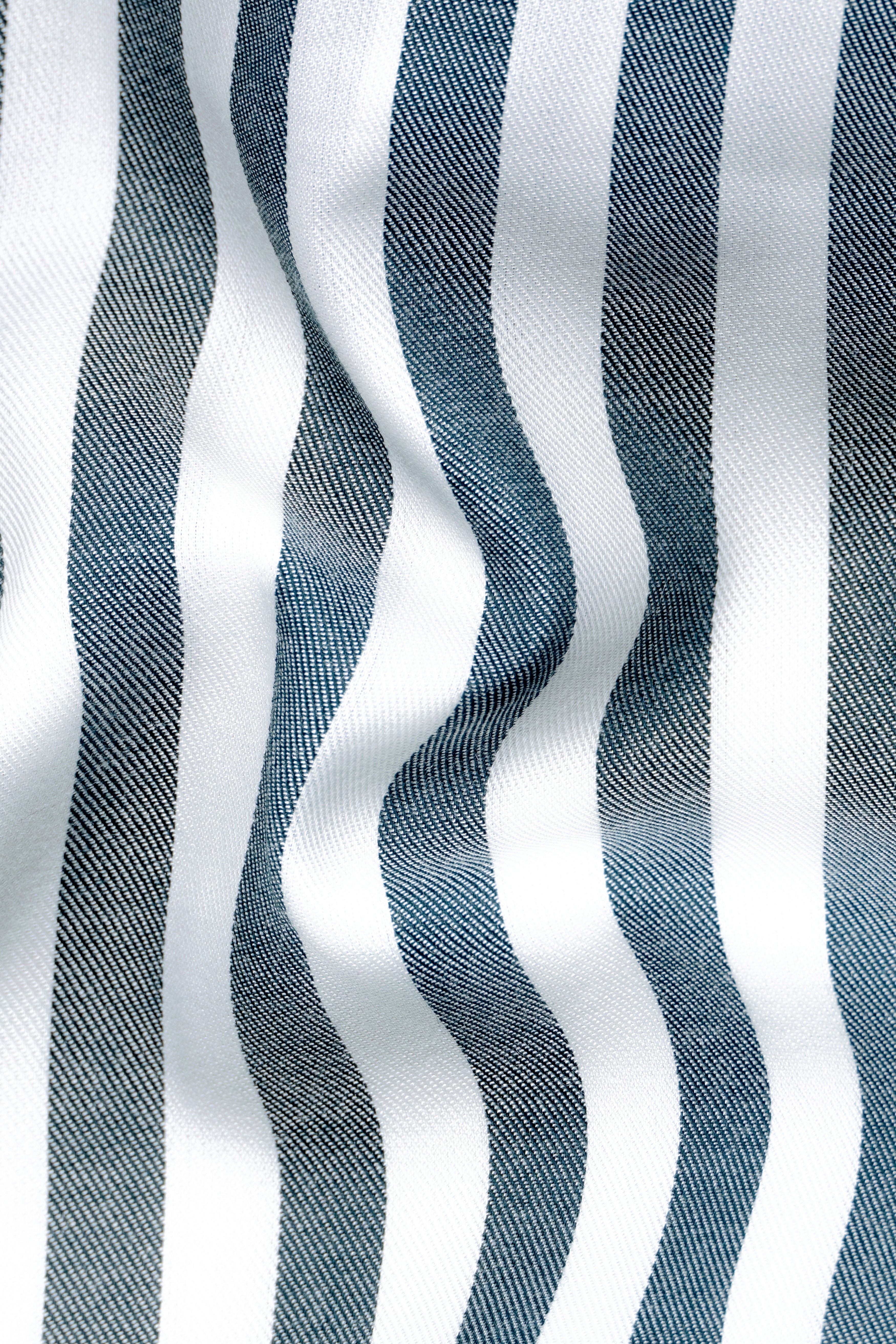 White with Mineral Gray Striped Twill Giza Cotton Shirt 12526-38,  12526-H-38,  12526-39,  12526-H-39,  12526-40,  12526-H-40,  12526-42,  12526-H-42,  12526-44,  12526-H-44,  12526-46,  12526-H-46,  12526-48,  12526-H-48,  12526-50,  12526-H-50,  12526-52,  12526-H-52
