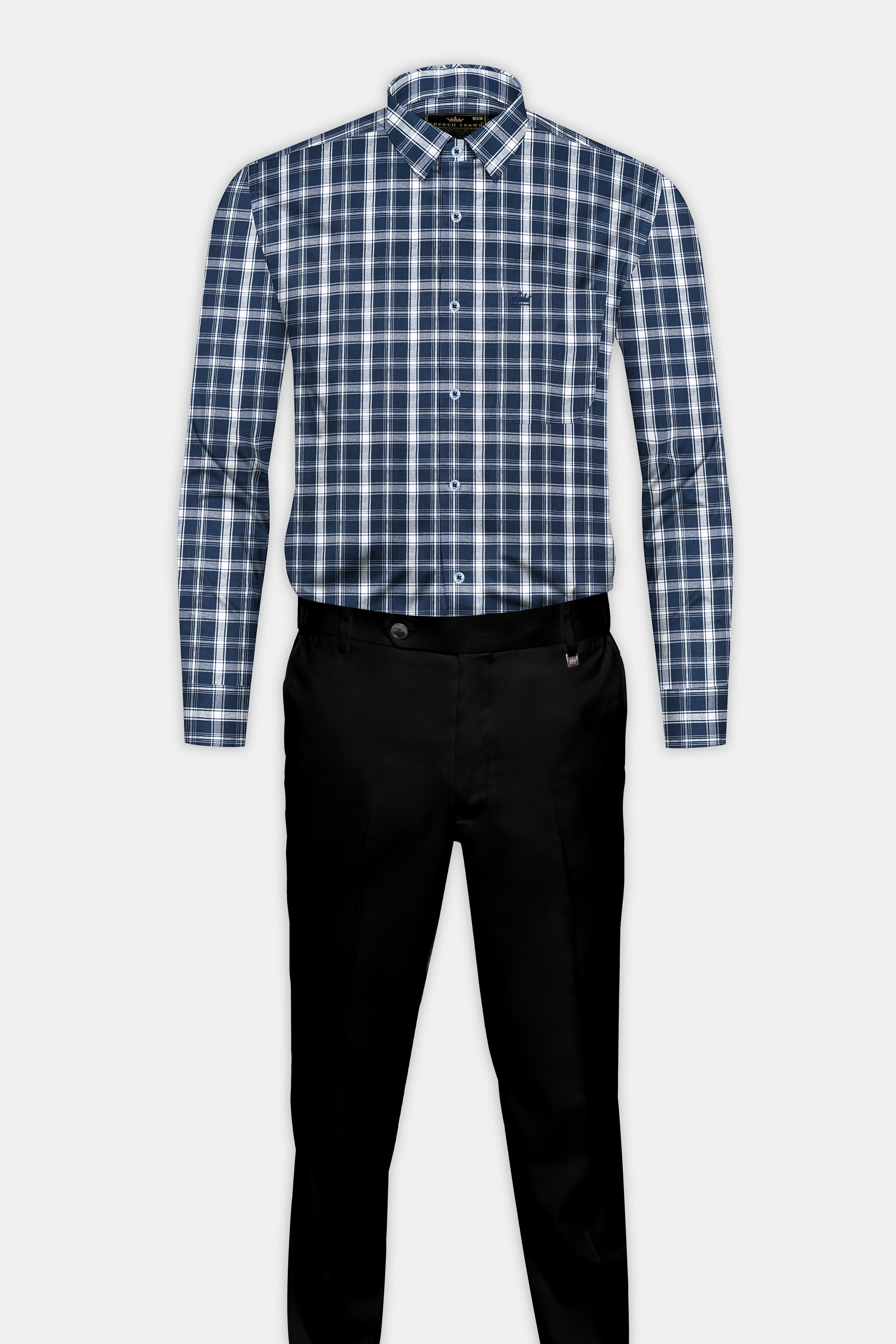 Tealish Blue and White Checks Plaid Oxford Shirt 12528-BLE-38, 12528-BLE-H-38, 12528-BLE-39, 12528-BLE-H-39, 12528-BLE-40, 12528-BLE-H-40, 12528-BLE-42, 12528-BLE-H-42, 12528-BLE-44, 12528-BLE-H-44, 12528-BLE-46, 12528-BLE-H-46, 12528-BLE-48, 12528-BLE-H-48, 12528-BLE-50, 12528-BLE-H-50, 12528-BLE-52, 12528-BLE-H-52