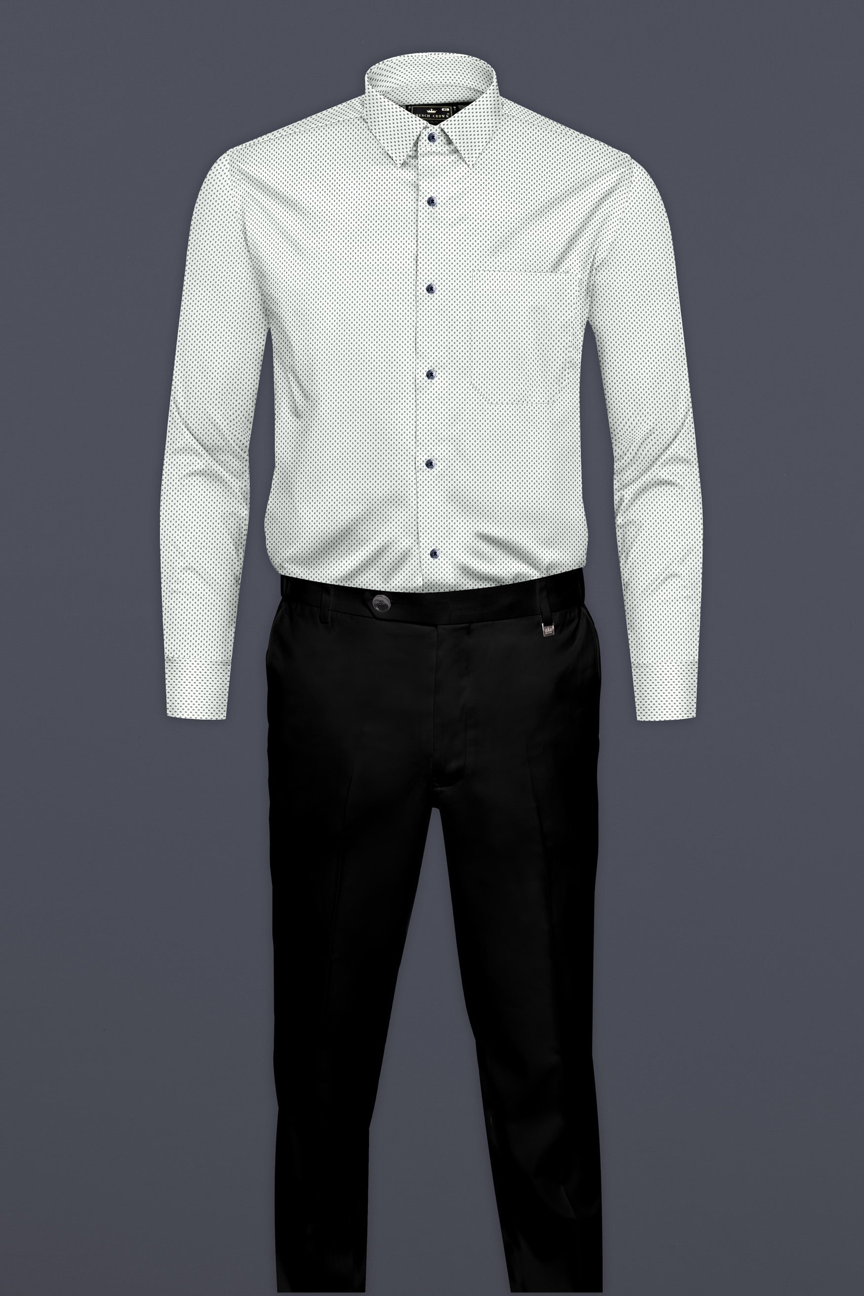 Bright White Printed Lightweight Cotton Shirt 12535-BLK-38, 12535-BLK-H-38, 12535-BLK-39, 12535-BLK-H-39, 12535-BLK-40, 12535-BLK-H-40, 12535-BLK-42, 12535-BLK-H-42, 12535-BLK-44, 12535-BLK-H-44, 12535-BLK-46, 12535-BLK-H-46, 12535-BLK-48, 12535-BLK-H-48, 12535-BLK-50, 12535-BLK-H-50, 12535-BLK-52, 12535-BLK-H-52