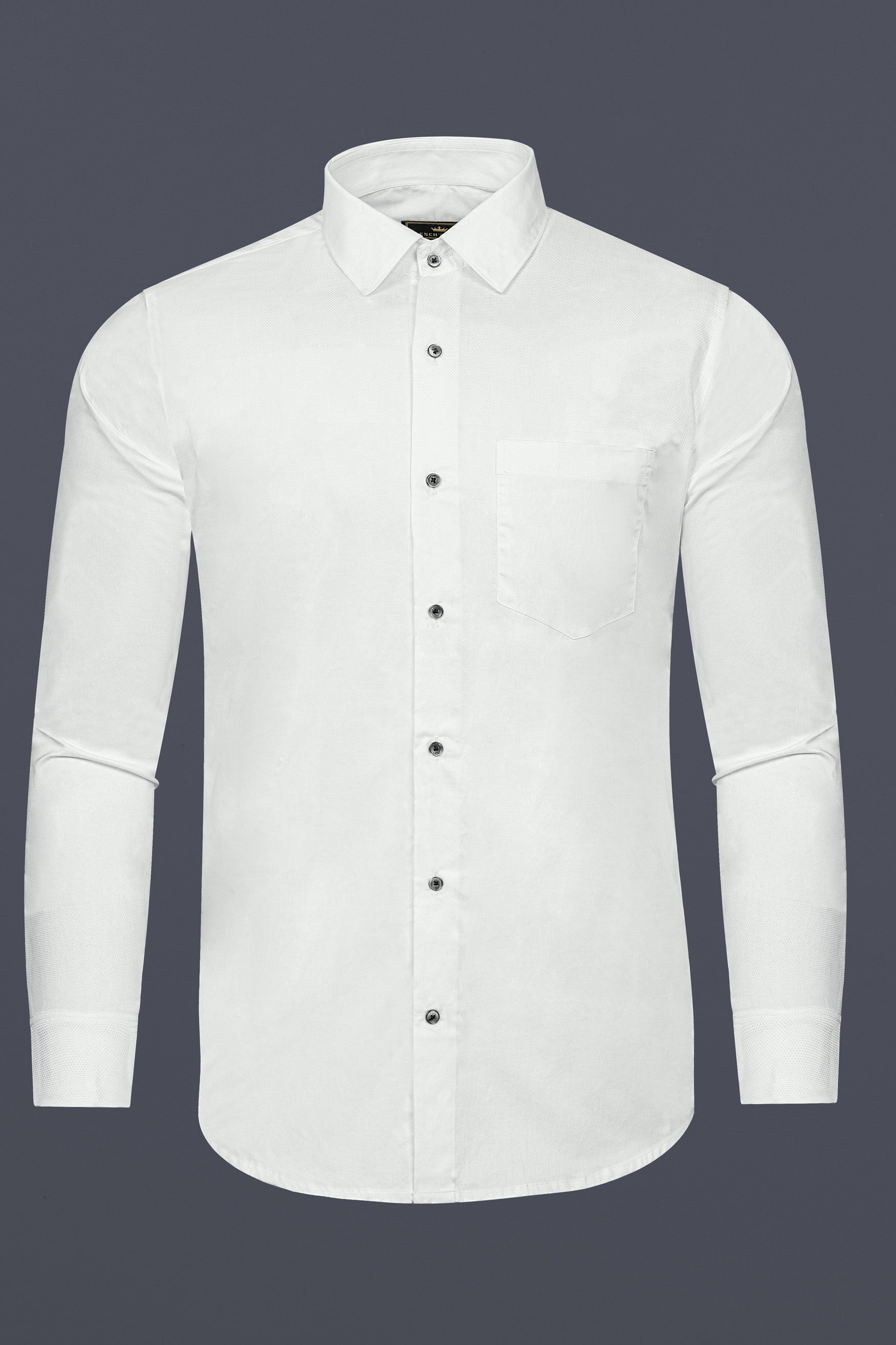Bright White Dobby Textured Giza Cotton Shirt 12536-BLK-38, 12536-BLK-H-38, 12536-BLK-39, 12536-BLK-H-39, 12536-BLK-40, 12536-BLK-H-40, 12536-BLK-42, 12536-BLK-H-42, 12536-BLK-44, 12536-BLK-H-44, 12536-BLK-46, 12536-BLK-H-46, 12536-BLK-48, 12536-BLK-H-48, 12536-BLK-50, 12536-BLK-H-50, 12536-BLK-52, 12536-BLK-H-52