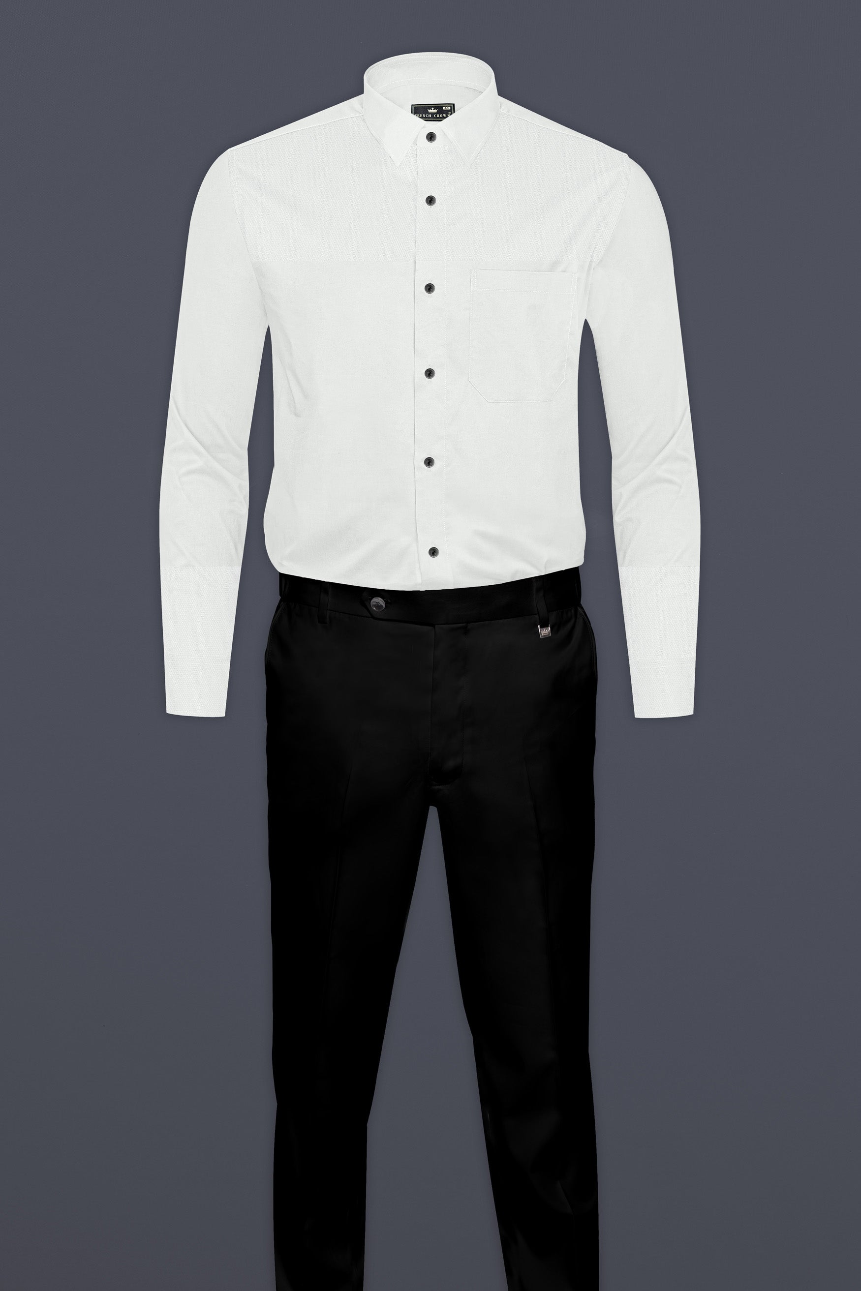 Bright White Dobby Textured Giza Cotton Shirt 12536-BLK-38, 12536-BLK-H-38, 12536-BLK-39, 12536-BLK-H-39, 12536-BLK-40, 12536-BLK-H-40, 12536-BLK-42, 12536-BLK-H-42, 12536-BLK-44, 12536-BLK-H-44, 12536-BLK-46, 12536-BLK-H-46, 12536-BLK-48, 12536-BLK-H-48, 12536-BLK-50, 12536-BLK-H-50, 12536-BLK-52, 12536-BLK-H-52