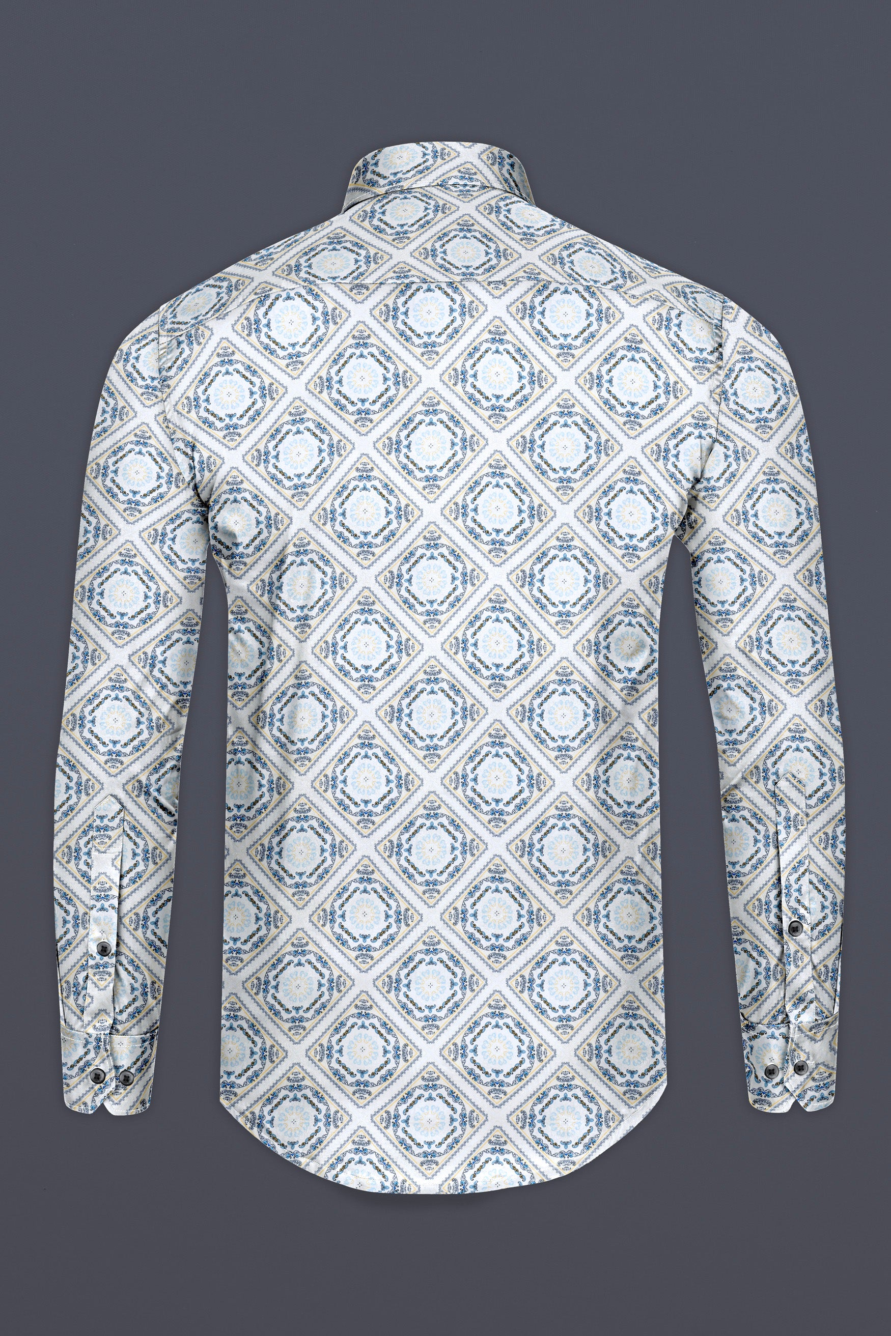 Bright White Geometric Printed Super Soft Premium Cotton Shirt 12537-BLK-38,  12537-BLK-H-38,  12537-BLK-39,  12537-BLK-H-39,  12537-BLK-40,  12537-BLK-H-40,  12537-BLK-42,  12537-BLK-H-42,  12537-BLK-44,  12537-BLK-H-44,  12537-BLK-46,  12537-BLK-H-46,  12537-BLK-48,  12537-BLK-H-48,  12537-BLK-50,  12537-BLK-H-50,  12537-BLK-52,  12537-BLK-H-52