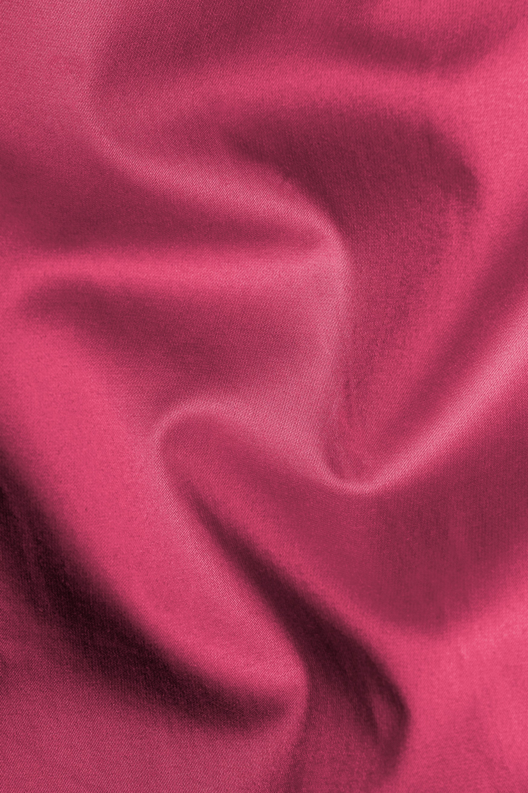 Hibiscus Red Subtle Sheen Super Soft Premium Cotton Shirt