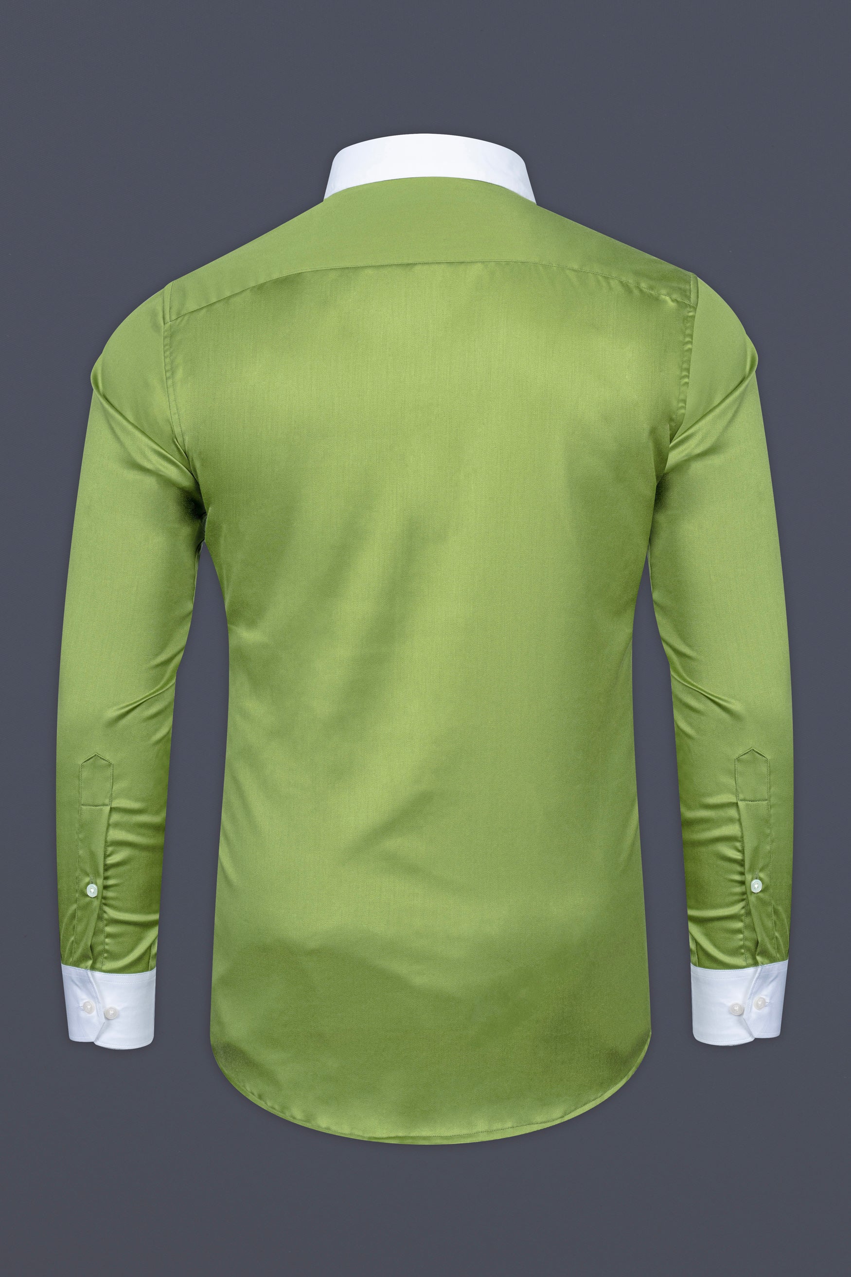 Asparagus Green Subtle Sheen Super Soft Premium Cotton Shirt 12549-WCC-38,  12549-WCC-H-38,  12549-WCC-39,  12549-WCC-H-39,  12549-WCC-40,  12549-WCC-H-40,  12549-WCC-42,  12549-WCC-H-42,  12549-WCC-44,  12549-WCC-H-44,  12549-WCC-46,  12549-WCC-H-46,  12549-WCC-48,  12549-WCC-H-48,  12549-WCC-50,  12549-WCC-H-50,  12549-WCC-52,  12549-WCC-H-52