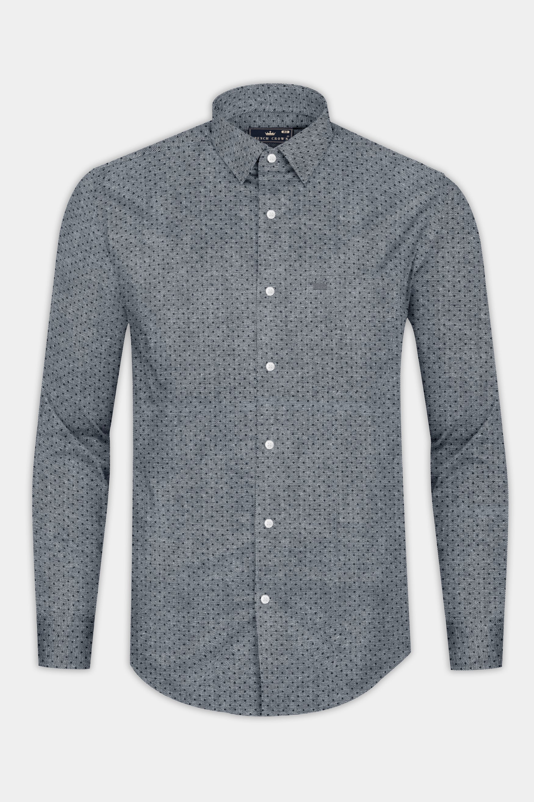 Scarpa Flow Gray Dobby Textured Premium Giza Cotton Shirt 12613-38, 12613-H-38, 12613-39, 12613-H-39, 12613-40, 12613-H-40, 12613-42, 12613-H-42, 12613-44, 12613-H-44, 12613-46, 12613-H-46, 12613-48, 12613-H-48, 12613-50, 12613-H-50, 12613-52, 12613-H-52