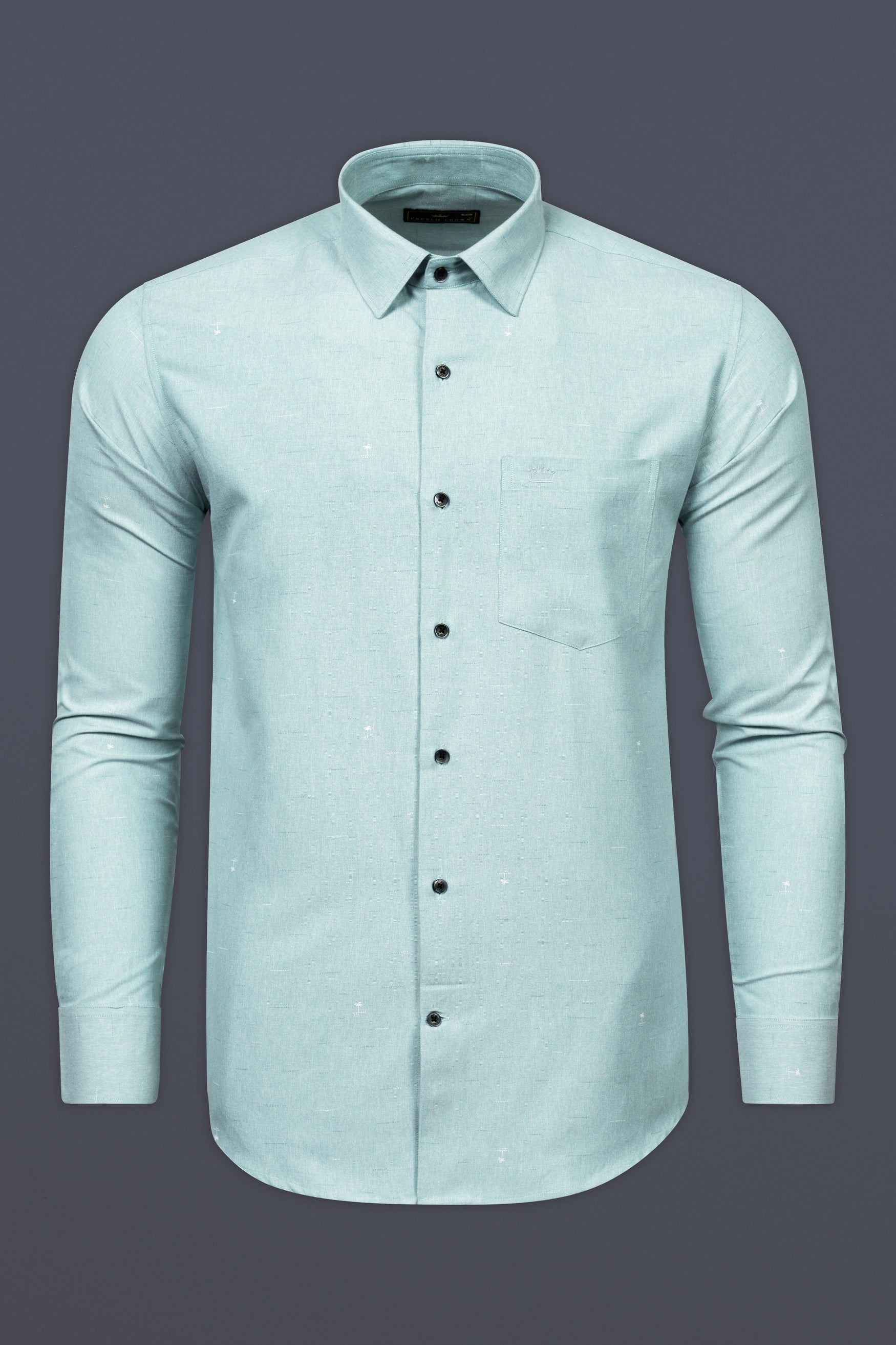 Opal Green Royal Oxford Designer Shirt 12616-BLK-P370-38, 12616-BLK-P370-H-38, 12616-BLK-P370-39, 12616-BLK-P370-H-39, 12616-BLK-P370-40, 12616-BLK-P370-H-40, 12616-BLK-P370-42, 12616-BLK-P370-H-42, 12616-BLK-P370-44, 12616-BLK-P370-H-44, 12616-BLK-P370-46, 12616-BLK-P370-H-46, 12616-BLK-P370-48, 12616-BLK-P370-H-48, 12616-BLK-P370-50, 12616-BLK-P370-H-50, 12616-BLK-P370-52, 12616-BLK-P370-H-52