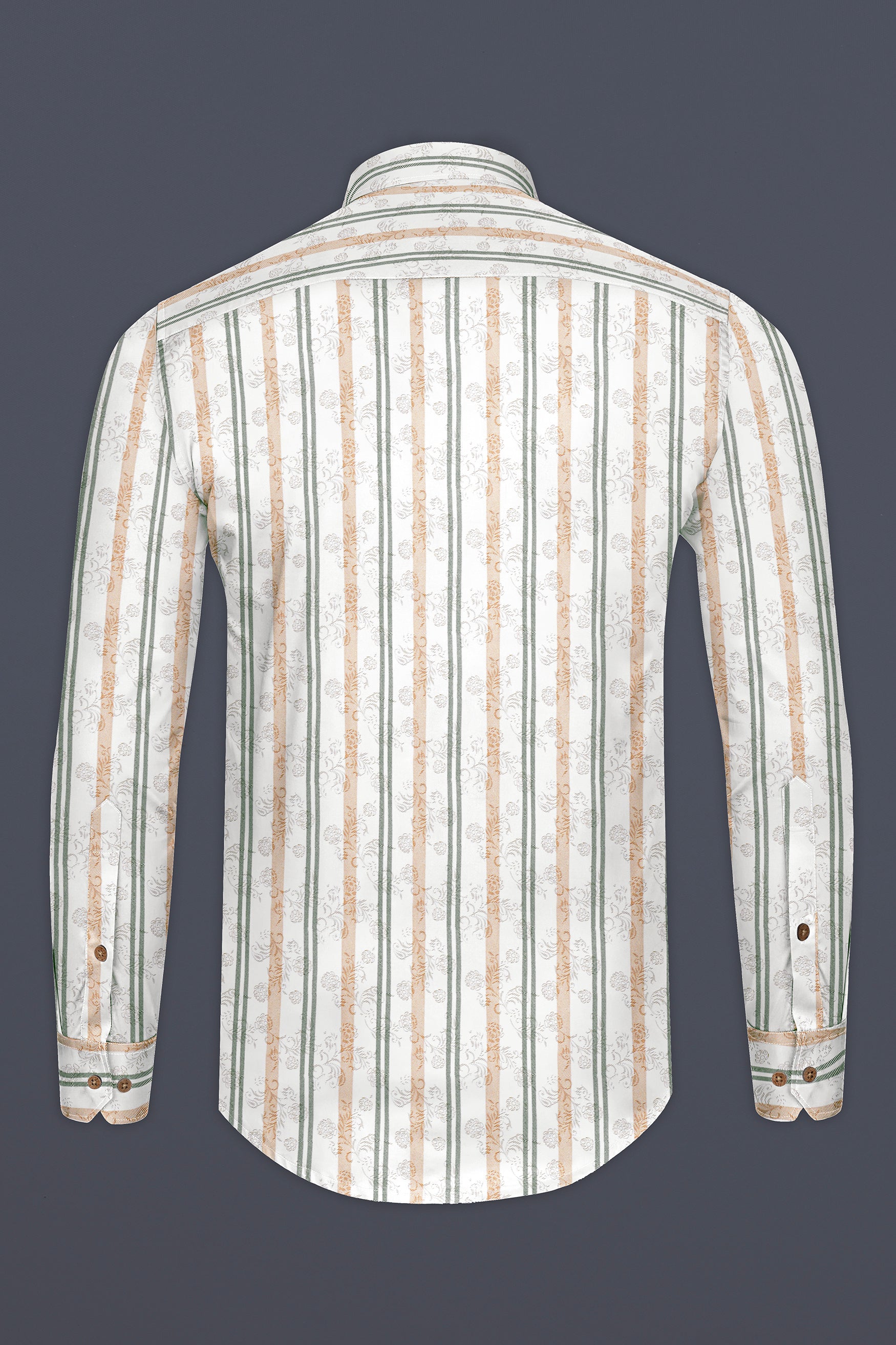 Romance White with Tan Orange and Corduroy Green Striped Super Soft Premium Cotton Kurta Shirt 12619-KS-38, 12619-KS-H-38, 12619-KS-39, 12619-KS-H-39, 12619-KS-40, 12619-KS-H-40, 12619-KS-42, 12619-KS-H-42, 12619-KS-44, 12619-KS-H-44, 12619-KS-46, 12619-KS-H-46, 12619-KS-48, 12619-KS-H-48, 12619-KS-50, 12619-KS-H-50, 12619-KS-52, 12619-KS-H-52