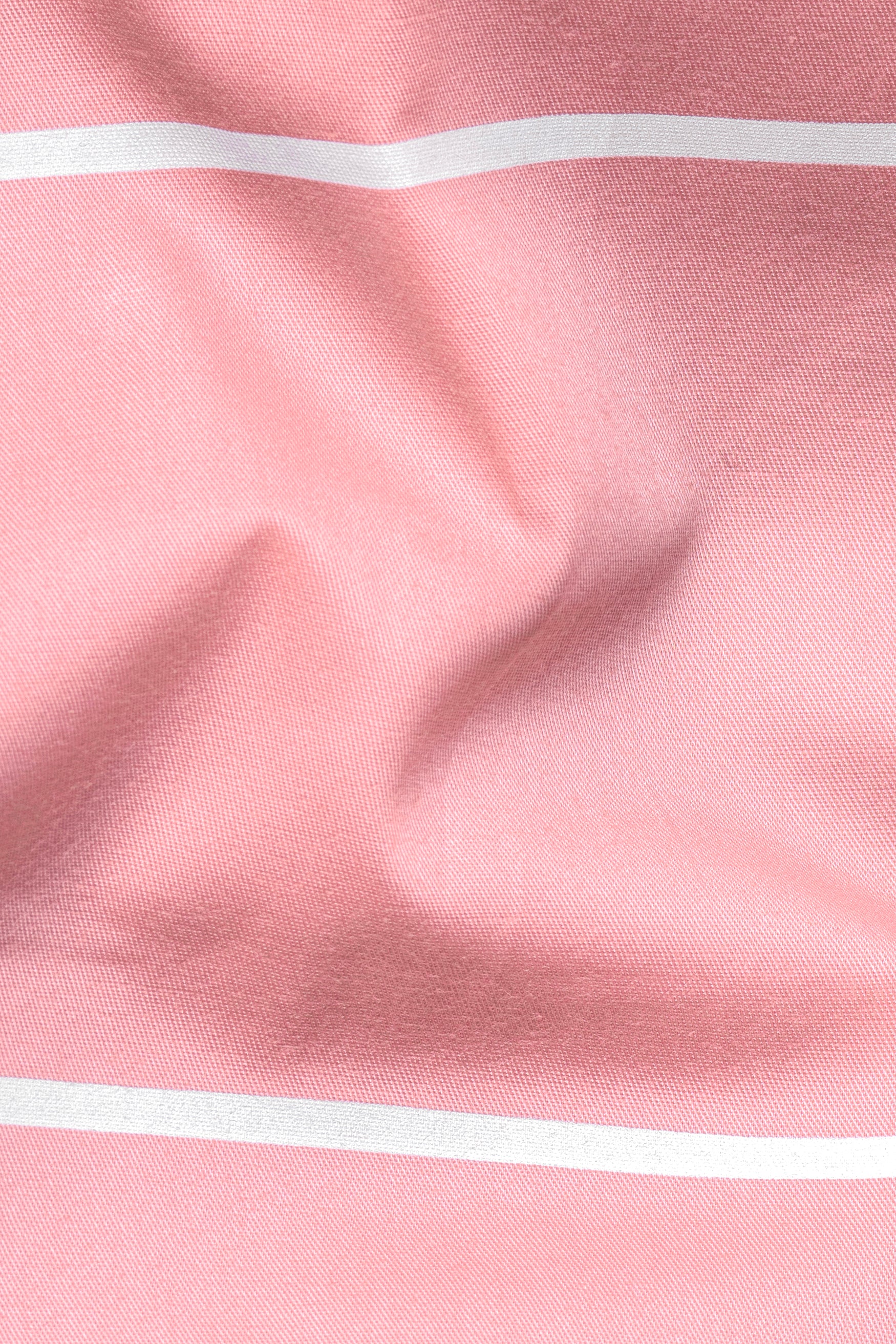 Wewak Pink with White Horizontal Striped Twill Premium Cotton Shirt 12622-38, 12622-H-38, 12622-39, 12622-H-39, 12622-40, 12622-H-40, 12622-42, 12622-H-42, 12622-44, 12622-H-44, 12622-46, 12622-H-46, 12622-48, 12622-H-48, 12622-50, 12622-H-50, 12622-52, 12622-H-52