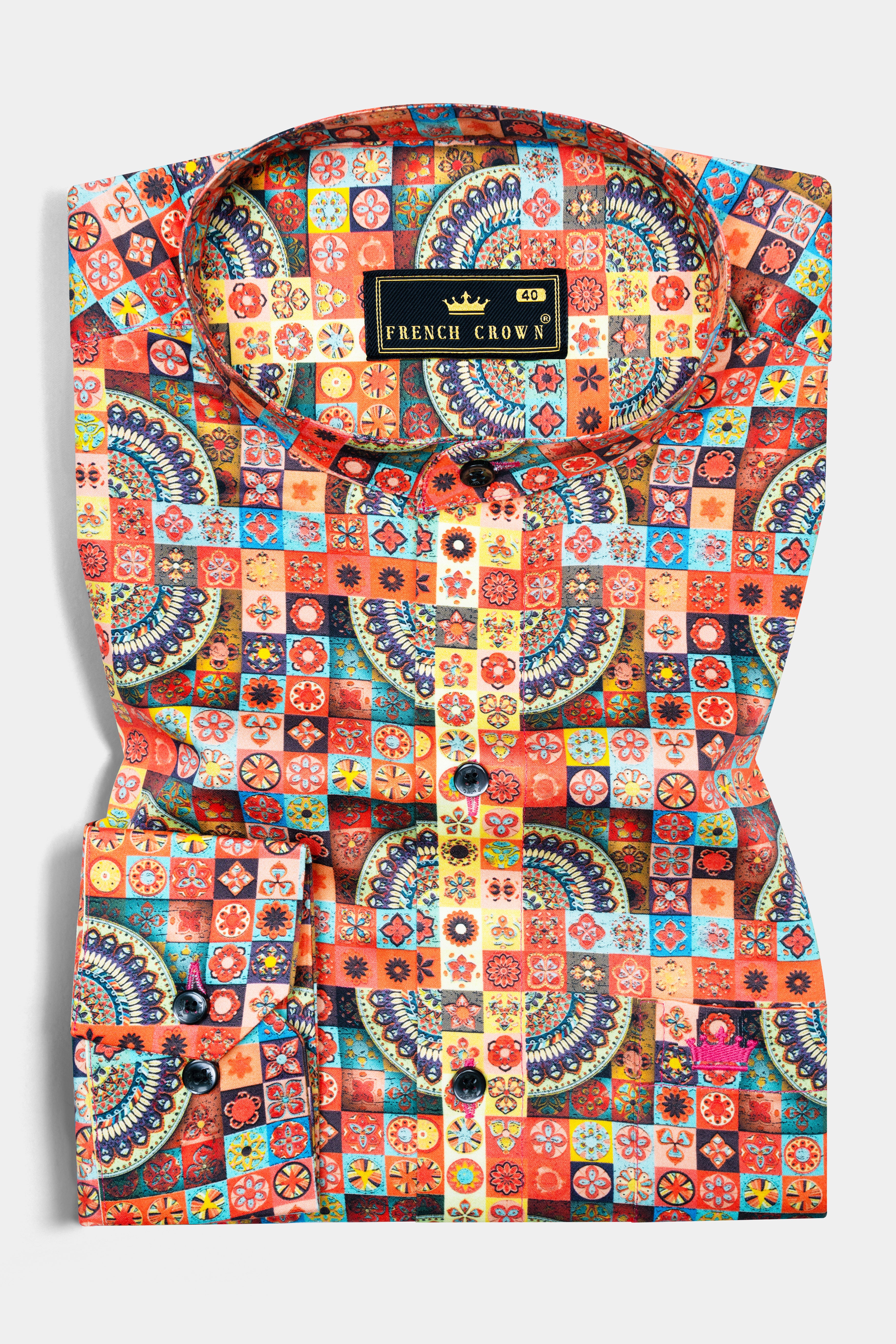Sunrise Orange Multicolour Geometric Printed Super Soft Premium Cotton Shirt 12624-M-BLK-38, 12624-M-BLK-H-38, 12624-M-BLK-39, 12624-M-BLK-H-39, 12624-M-BLK-40, 12624-M-BLK-H-40, 12624-M-BLK-42, 12624-M-BLK-H-42, 12624-M-BLK-44, 12624-M-BLK-H-44, 12624-M-BLK-46, 12624-M-BLK-H-46, 12624-M-BLK-48, 12624-M-BLK-H-48, 12624-M-BLK-50, 12624-M-BLK-H-50, 12624-M-BLK-52, 12624-M-BLK-H-52