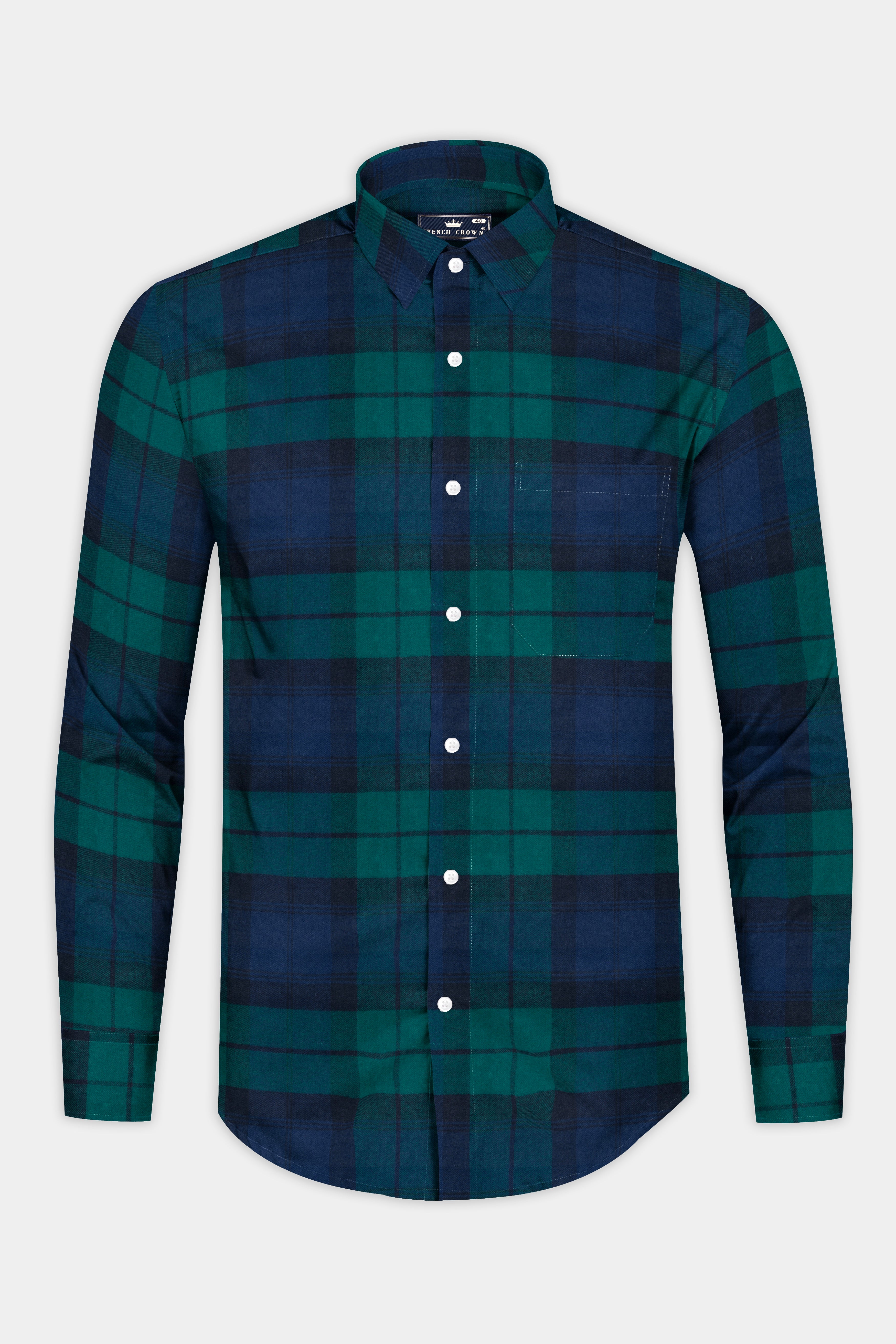 Big Stone Blue with Dark Aqua Plaid Flannel Shirt 12627-38, 12627-H-38, 12627-39, 12627-H-39, 12627-40, 12627-H-40, 12627-42, 12627-H-42, 12627-44, 12627-H-44, 12627-46, 12627-H-46, 12627-48, 12627-H-48, 12627-50, 12627-H-50, 12627-52, 12627-H-52