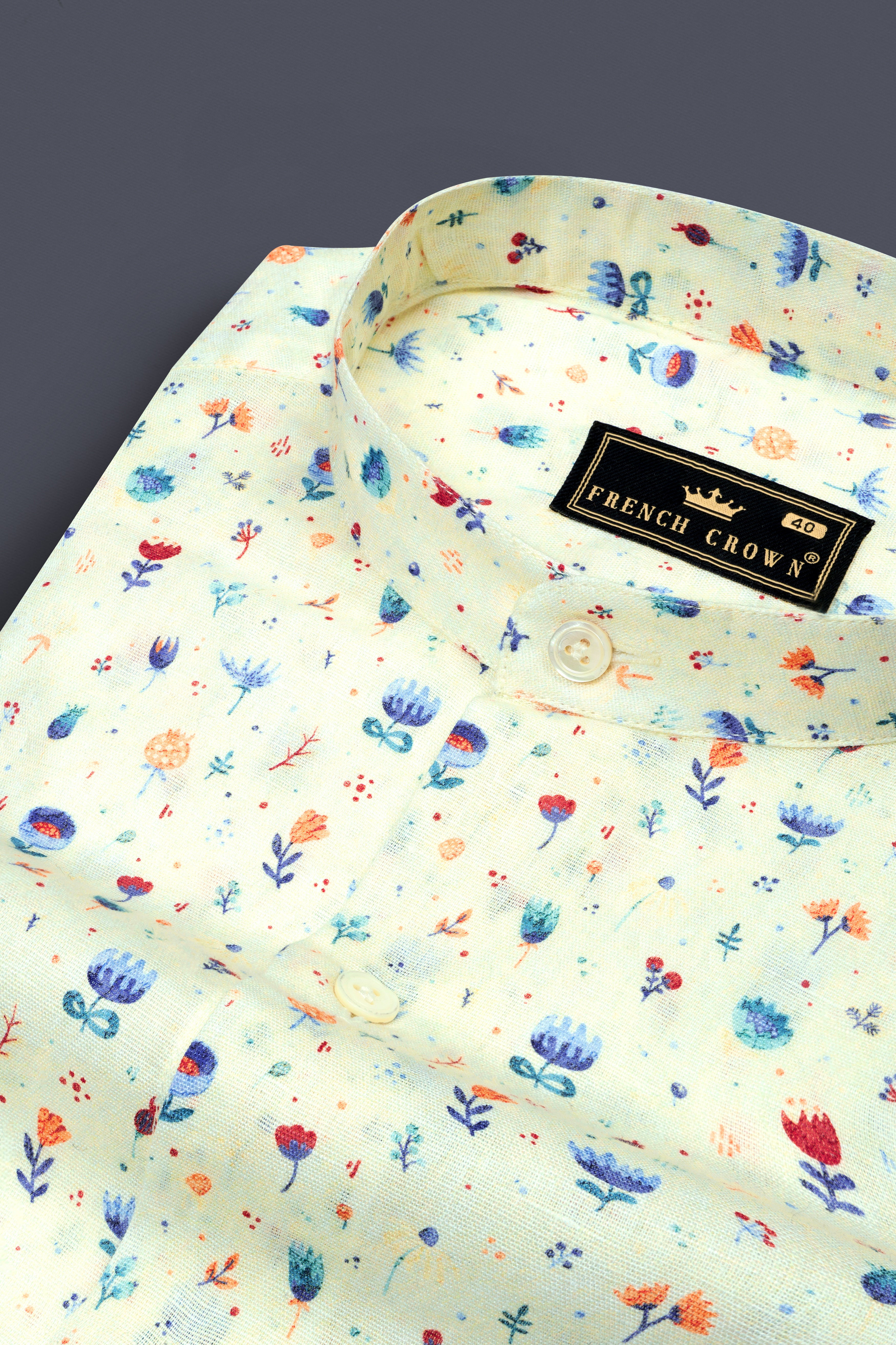 Green White Multicolour Mini Flowers Printed Luxurious Linen Shirt 12628-M-38, 12628-M-H-38, 12628-M-39, 12628-M-H-39, 12628-M-40, 12628-M-H-40, 12628-M-42, 12628-M-H-42, 12628-M-44, 12628-M-H-44, 12628-M-46, 12628-M-H-46, 12628-M-48, 12628-M-H-48, 12628-M-50, 12628-M-H-50, 12628-M-52, 12628-M-H-52