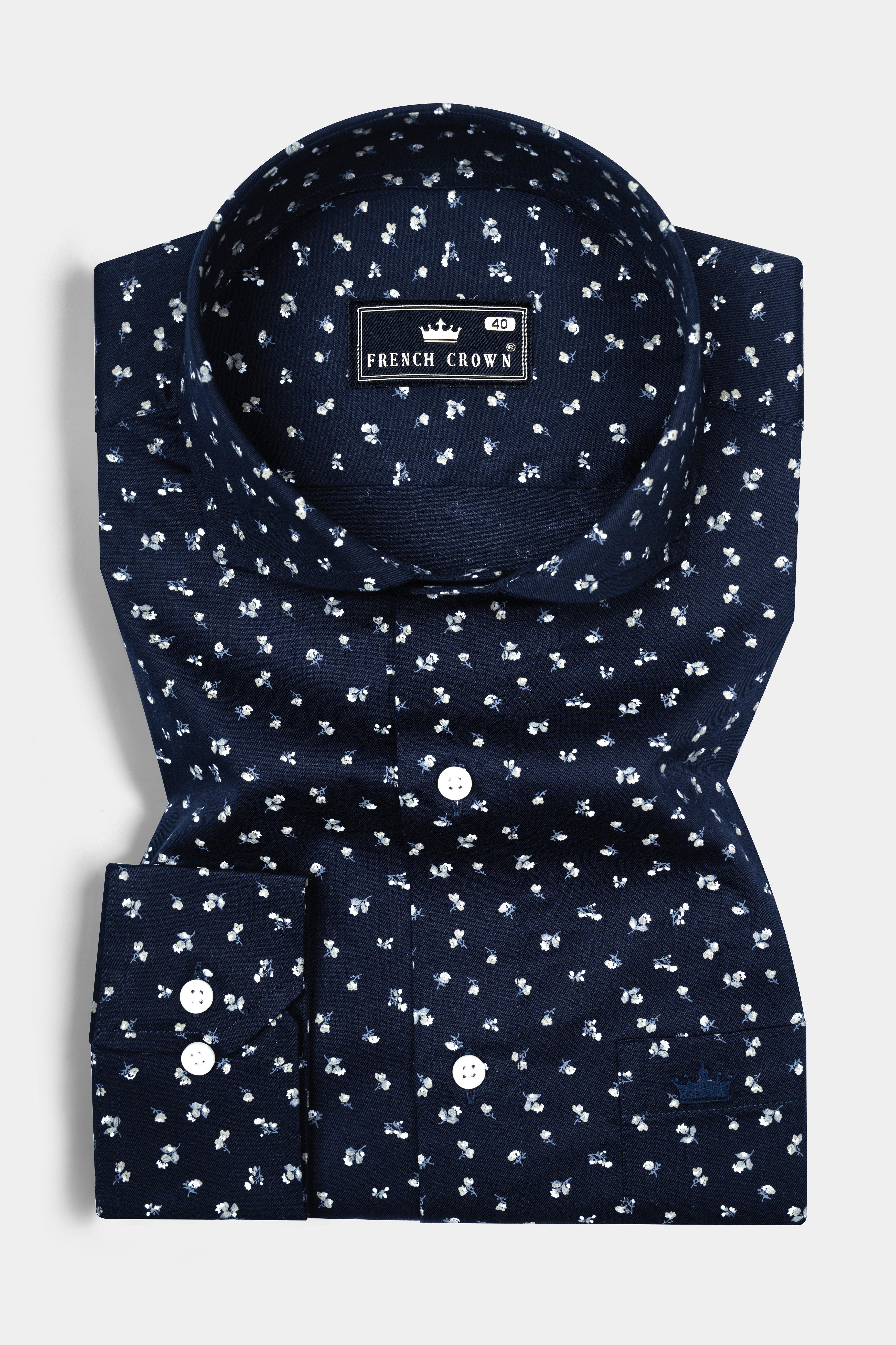 Steel Gray Micro Flower Printed Super Soft Premium Cotton Shirt 12641-CA-38, 12641-CA-H-38, 12641-CA-39, 12641-CA-H-39, 12641-CA-40, 12641-CA-H-40, 12641-CA-42, 12641-CA-H-42, 12641-CA-44, 12641-CA-H-44, 12641-CA-46, 12641-CA-H-46, 12641-CA-48, 12641-CA-H-48, 12641-CA-50, 12641-CA-H-50, 12641-CA-52, 12641-CA-H-52