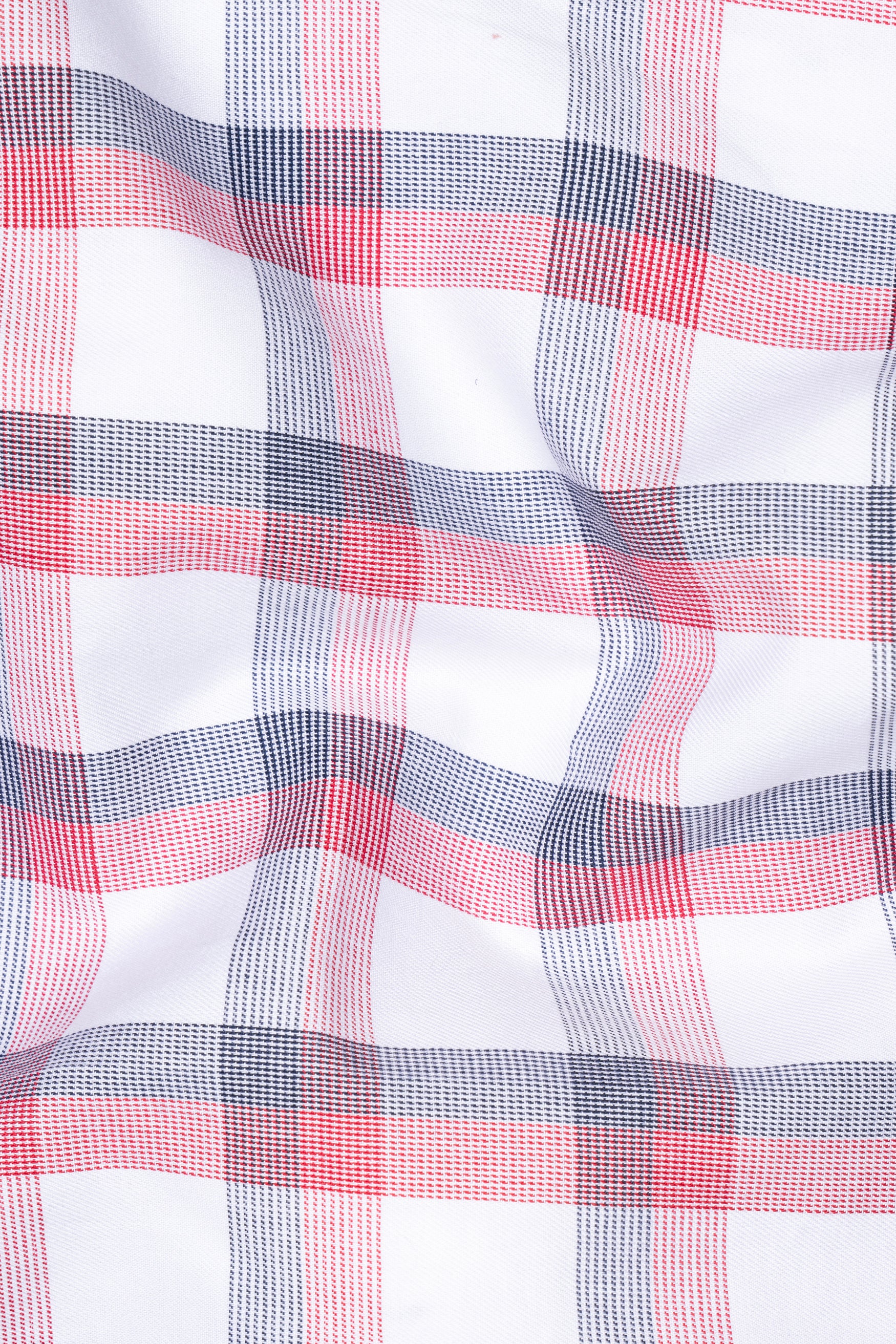 Valentine Red with Black Plaid Dobby Textured Premium Cotton Shirt 12651-38, 12651-H-38, 12651-39, 12651-H-39, 12651-40, 12651-H-40, 12651-42, 12651-H-42, 12651-44, 12651-H-44, 12651-46, 12651-H-46, 12651-48, 12651-H-48, 12651-50, 12651-H-50, 12651-52, 12651-H-52