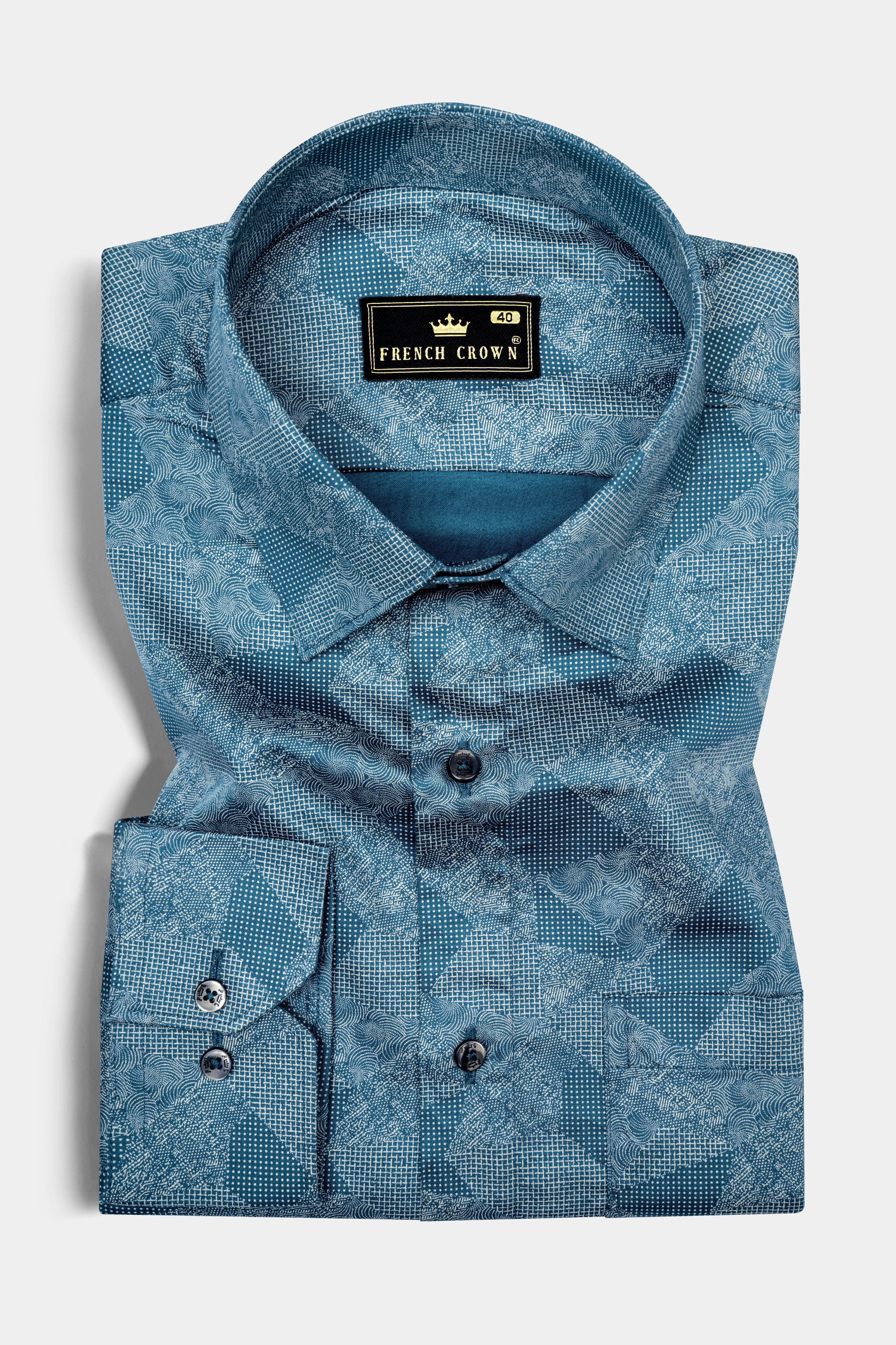 Astronaut Blue Printed Super Soft Premium Cotton Shirt 12657-BLK-38, 12657-BLK-H-38, 12657-BLK-39, 12657-BLK-H-39, 12657-BLK-40, 12657-BLK-H-40, 12657-BLK-42, 12657-BLK-H-42, 12657-BLK-44, 12657-BLK-H-44, 12657-BLK-46, 12657-BLK-H-46, 12657-BLK-48, 12657-BLK-H-48, 12657-BLK-50, 12657-BLK-H-50, 12657-BLK-52, 12657-BLK-H-52