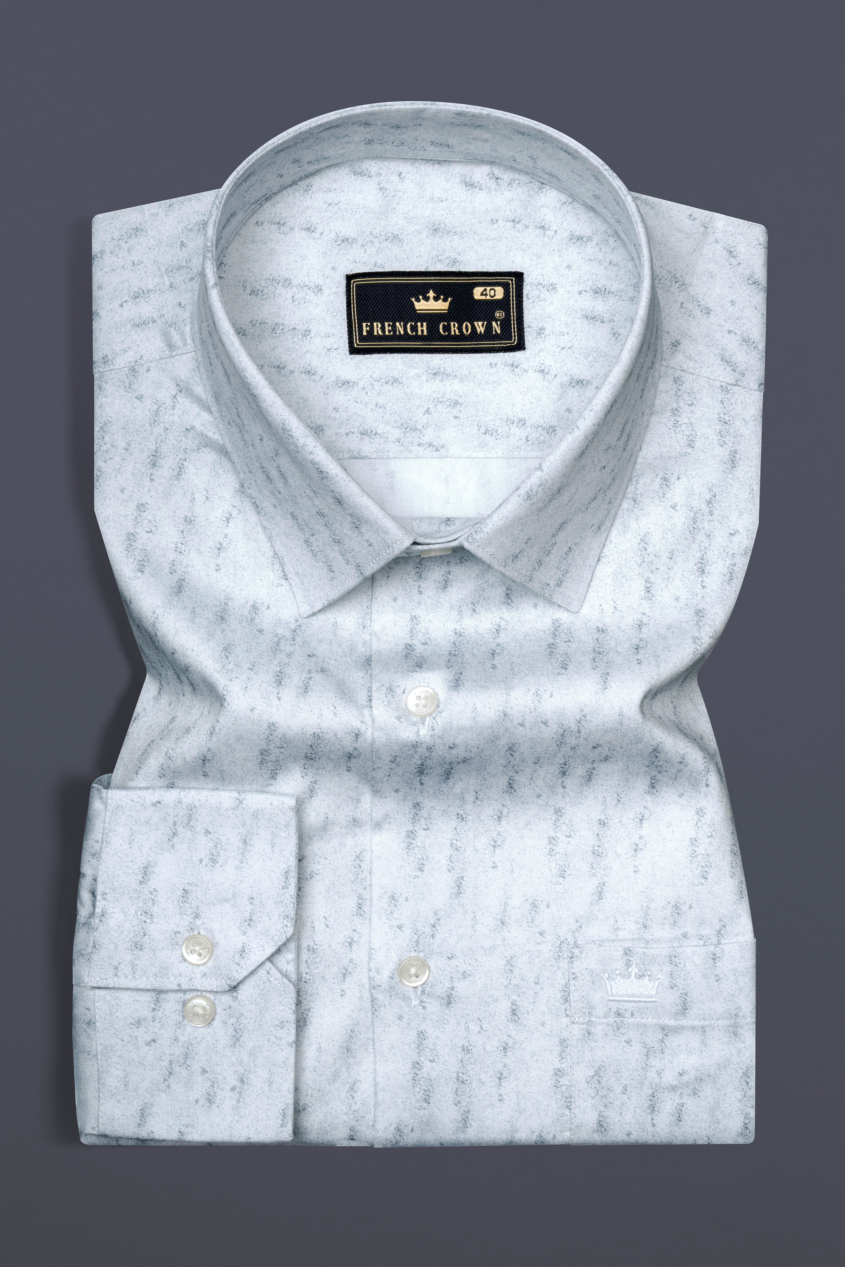 Mystic Blue Printed Super Soft Premium Cotton Shirt 12664-38, 12664-H-38, 12664-39, 12664-H-39, 12664-40, 12664-H-40, 12664-42, 12664-H-42, 12664-44, 12664-H-44, 12664-46, 12664-H-46, 12664-48, 12664-H-48, 12664-50, 12664-H-50, 12664-52, 12664-H-52