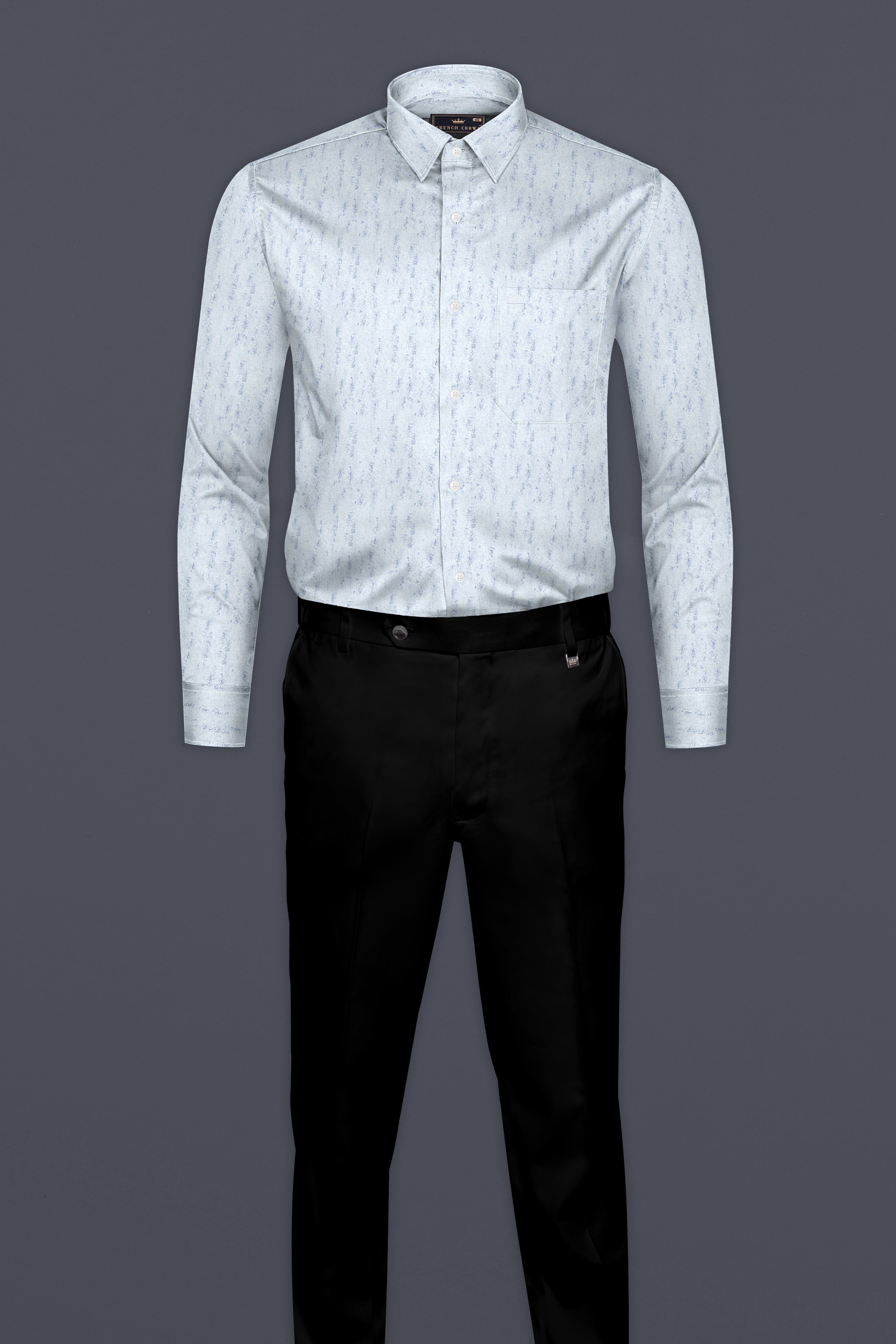 Mystic Blue Printed Super Soft Premium Cotton Shirt 12664-38, 12664-H-38, 12664-39, 12664-H-39, 12664-40, 12664-H-40, 12664-42, 12664-H-42, 12664-44, 12664-H-44, 12664-46, 12664-H-46, 12664-48, 12664-H-48, 12664-50, 12664-H-50, 12664-52, 12664-H-52