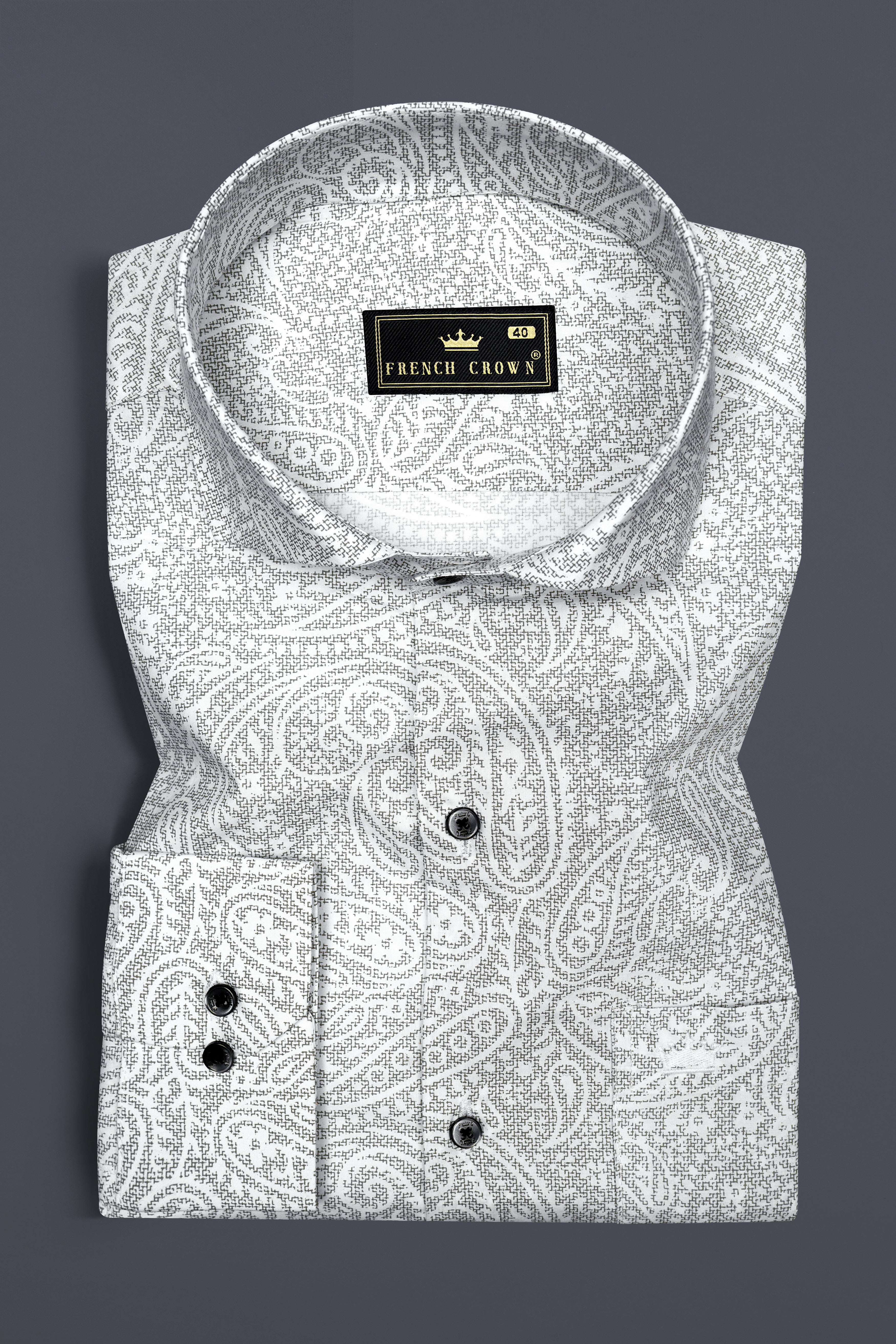 Bright White Printed Super Soft Premium Cotton Shirt 12676-CA-BLK-38, 12676-CA-BLK-H-38, 12676-CA-BLK-39, 12676-CA-BLK-H-39, 12676-CA-BLK-40, 12676-CA-BLK-H-40, 12676-CA-BLK-42, 12676-CA-BLK-H-42, 12676-CA-BLK-44, 12676-CA-BLK-H-44, 12676-CA-BLK-46, 12676-CA-BLK-H-46, 12676-CA-BLK-48, 12676-CA-BLK-H-48, 12676-CA-BLK-50, 12676-CA-BLK-H-50, 12676-CA-BLK-52, 12676-CA-BLK-H-52