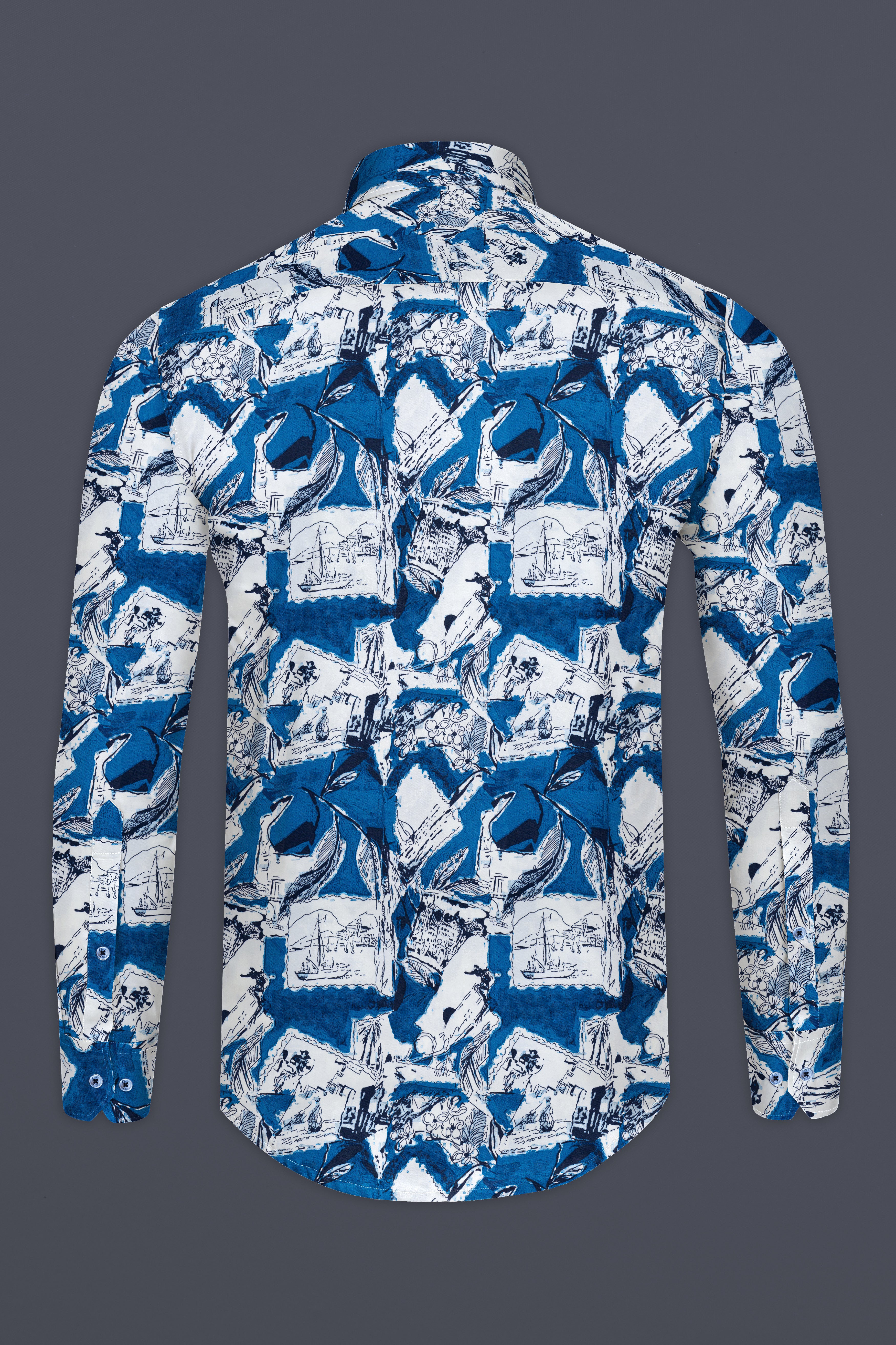 Azure Blue with White Ocean Printed Super Soft Premium Cotton Shirt 12679-CA-BLE-38, 12679-CA-BLE-H-38, 12679-CA-BLE-39, 12679-CA-BLE-H-39, 12679-CA-BLE-40, 12679-CA-BLE-H-40, 12679-CA-BLE-42, 12679-CA-BLE-H-42, 12679-CA-BLE-44, 12679-CA-BLE-H-44, 12679-CA-BLE-46, 12679-CA-BLE-H-46, 12679-CA-BLE-48, 12679-CA-BLE-H-48, 12679-CA-BLE-50, 12679-CA-BLE-H-50, 12679-CA-BLE-52, 12679-CA-BLE-H-52