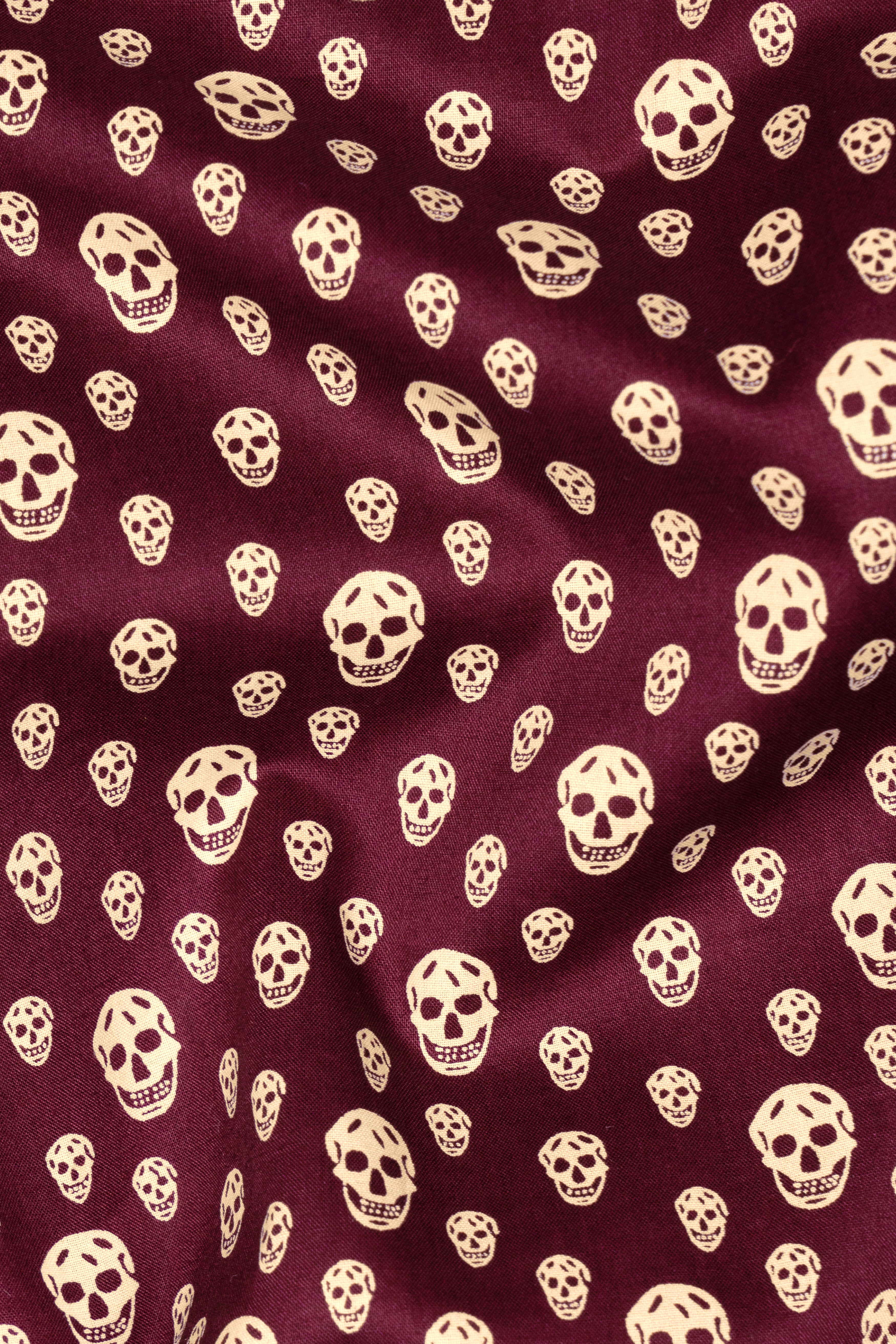 Wine Berry Red Skull Printed Poplin Cotton Shirt 12681-CC-MN-SS-38, 12681-CC-MN-SS-H-38, 12681-CC-MN-SS-39, 12681-CC-MN-SS-H-39, 12681-CC-MN-SS-40, 12681-CC-MN-SS-H-40, 12681-CC-MN-SS-42, 12681-CC-MN-SS-H-42, 12681-CC-MN-SS-44, 12681-CC-MN-SS-H-44, 12681-CC-MN-SS-46, 12681-CC-MN-SS-H-46, 12681-CC-MN-SS-48, 12681-CC-MN-SS-H-48, 12681-CC-MN-SS-50, 12681-CC-MN-SS-H-50, 12681-CC-MN-SS-52, 12681-CC-MN-SS-H-52