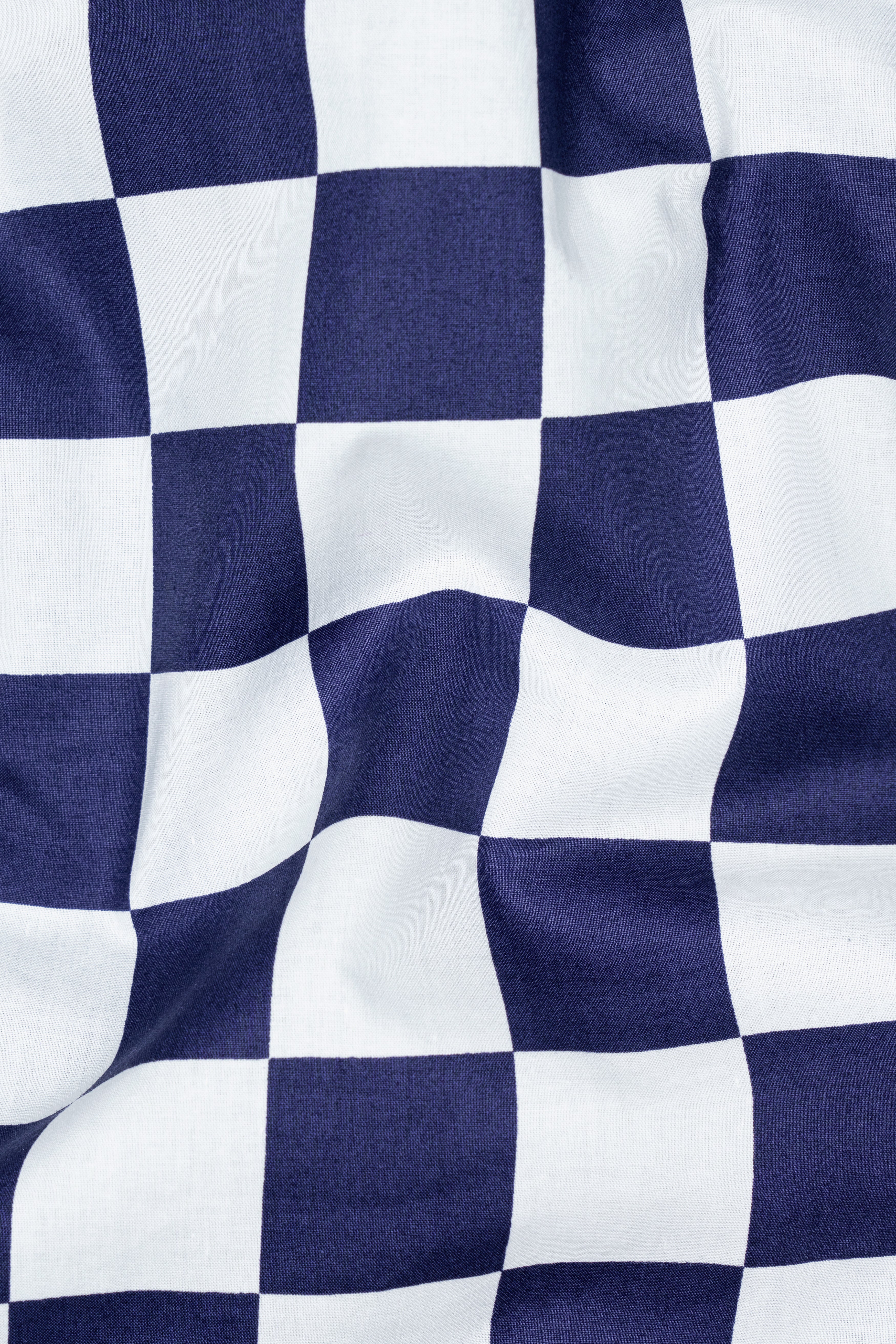 Bunting Blue with White Chess Board Printed Poplin Cotton Shirt 12684-CC-SS-38, 12684-CC-SS-H-38, 12684-CC-SS-39, 12684-CC-SS-H-39, 12684-CC-SS-40, 12684-CC-SS-H-40, 12684-CC-SS-42, 12684-CC-SS-H-42, 12684-CC-SS-44, 12684-CC-SS-H-44, 12684-CC-SS-46, 12684-CC-SS-H-46, 12684-CC-SS-48, 12684-CC-SS-H-48, 12684-CC-SS-50, 12684-CC-SS-H-50, 12684-CC-SS-52, 12684-CC-SS-H-52