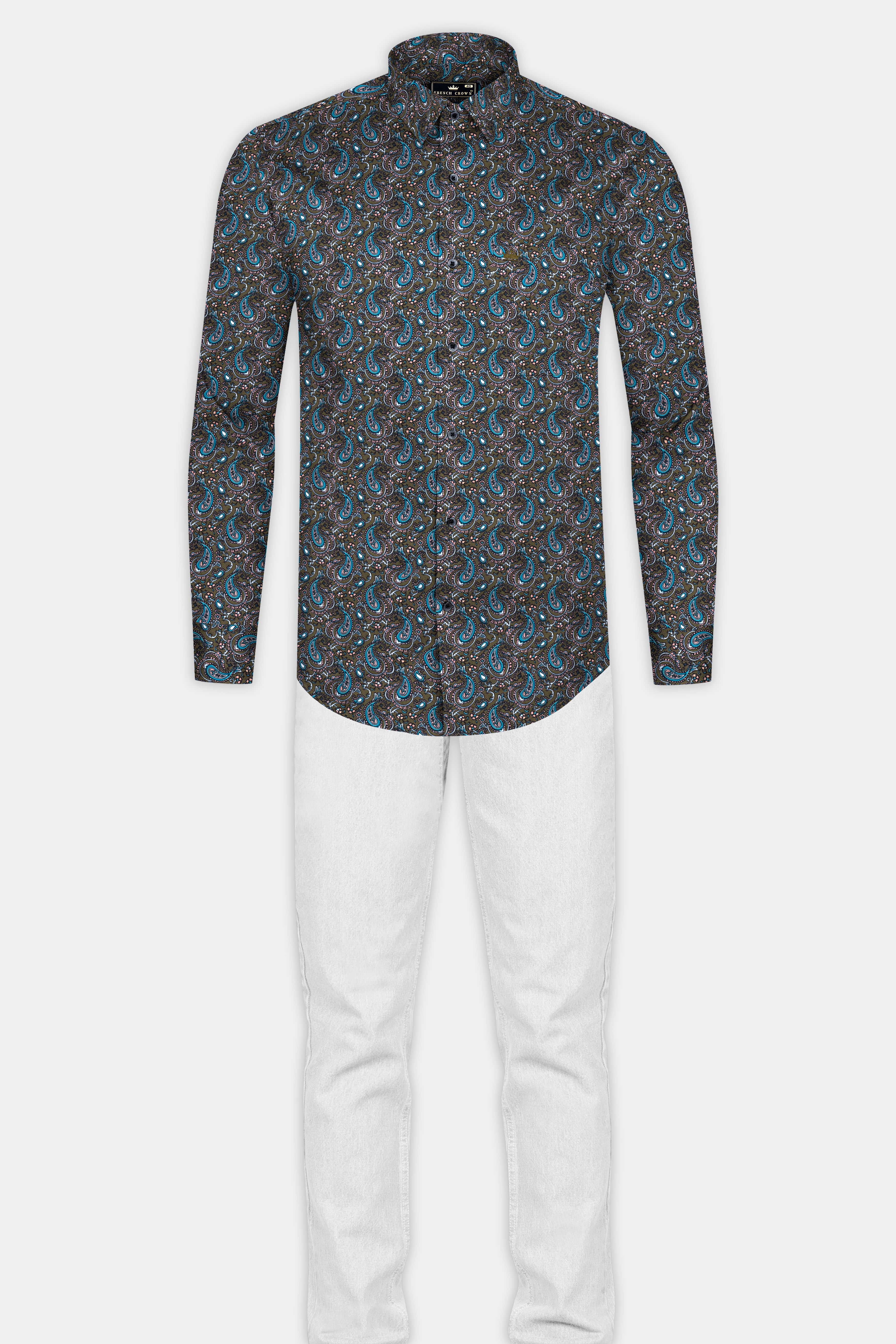 Vampire Gray with Eastern Blue Printed Super Soft Premium Cotton Shirt 12697-BLK-38, 12697-BLK-H-38, 12697-BLK-39, 12697-BLK-H-39, 12697-BLK-40, 12697-BLK-H-40, 12697-BLK-42, 12697-BLK-H-42, 12697-BLK-44, 12697-BLK-H-44, 12697-BLK-46, 12697-BLK-H-46, 12697-BLK-48, 12697-BLK-H-48, 12697-BLK-50, 12697-BLK-H-50, 12697-BLK-52, 12697-BLK-H-52