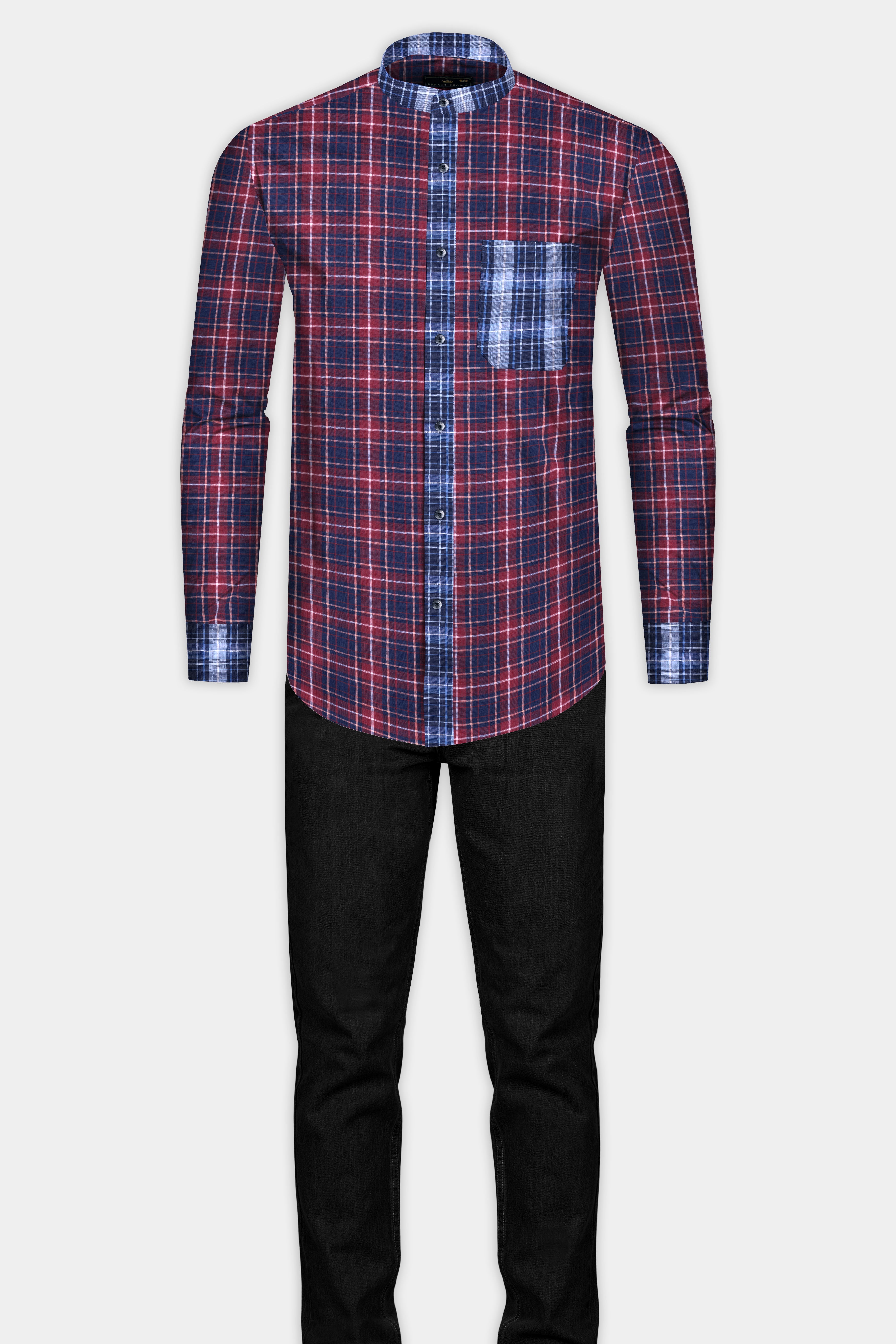 Merlot Red Plaid Poplin Giza Cotton Designer Shirt 12701-M-BLK-P623-38, 12701-M-BLK-P623-H-38, 12701-M-BLK-P623-39, 12701-M-BLK-P623-H-39, 12701-M-BLK-P623-40, 12701-M-BLK-P623-H-40, 12701-M-BLK-P623-42, 12701-M-BLK-P623-H-42, 12701-M-BLK-P623-44, 12701-M-BLK-P623-H-44, 12701-M-BLK-P623-46, 12701-M-BLK-P623-H-46, 12701-M-BLK-P623-48, 12701-M-BLK-P623-H-48, 12701-M-BLK-P623-50, 12701-M-BLK-P623-H-50, 12701-M-BLK-P623-52, 12701-M-BLK-P623-H-52