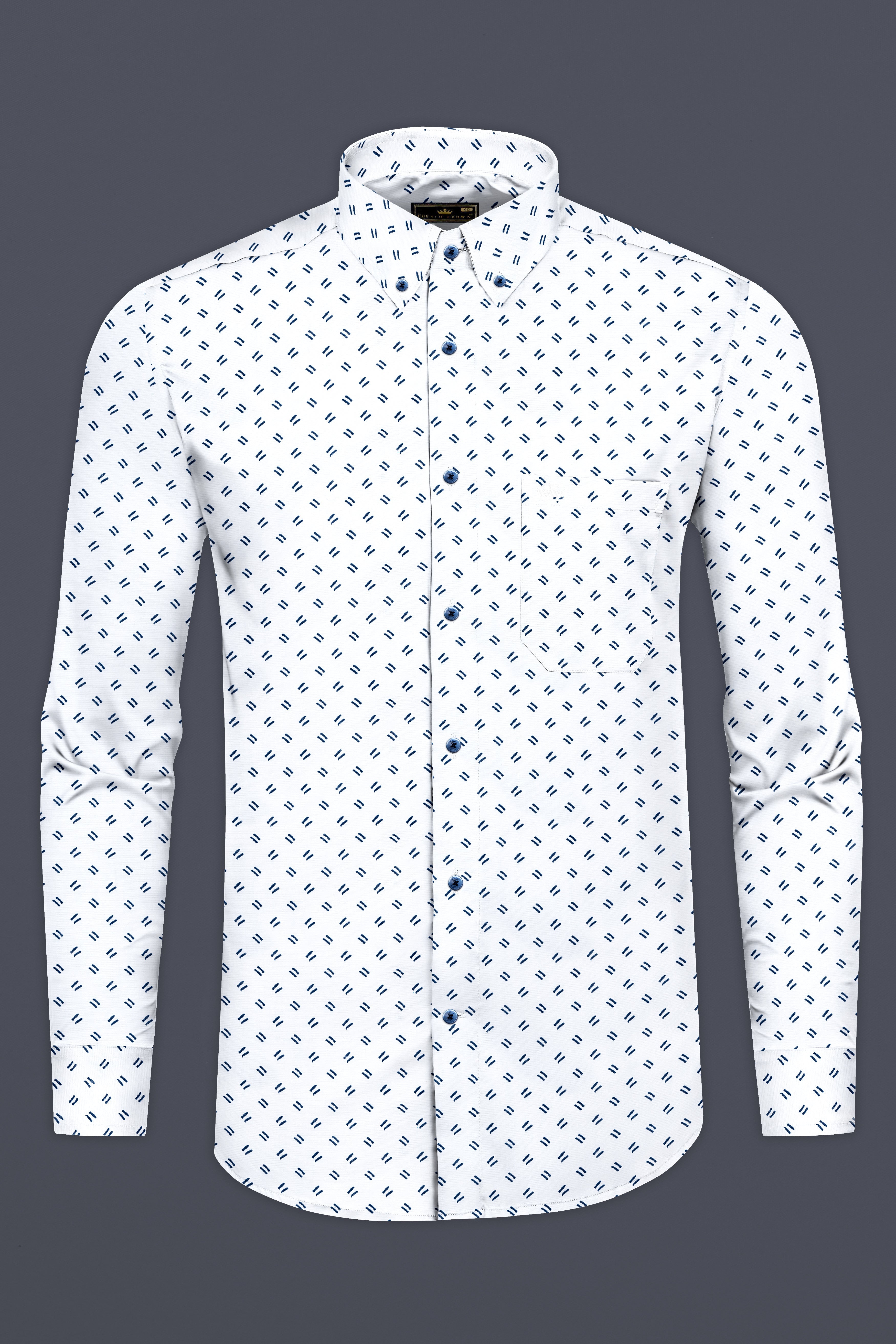 Bright White and Zodiac Blue Print Super Soft Premium Cotton Shirt 12719-BD-BLE-38, 12719-BD-BLE-H-38, 12719-BD-BLE-39, 12719-BD-BLE-H-39, 12719-BD-BLE-40, 12719-BD-BLE-H-40, 12719-BD-BLE-42, 12719-BD-BLE-H-42, 12719-BD-BLE-44, 12719-BD-BLE-H-44, 12719-BD-BLE-46, 12719-BD-BLE-H-46, 12719-BD-BLE-48, 12719-BD-BLE-H-48, 12719-BD-BLE-50, 12719-BD-BLE-H-50, 12719-BD-BLE-52, 12719-BD-BLE-H-52