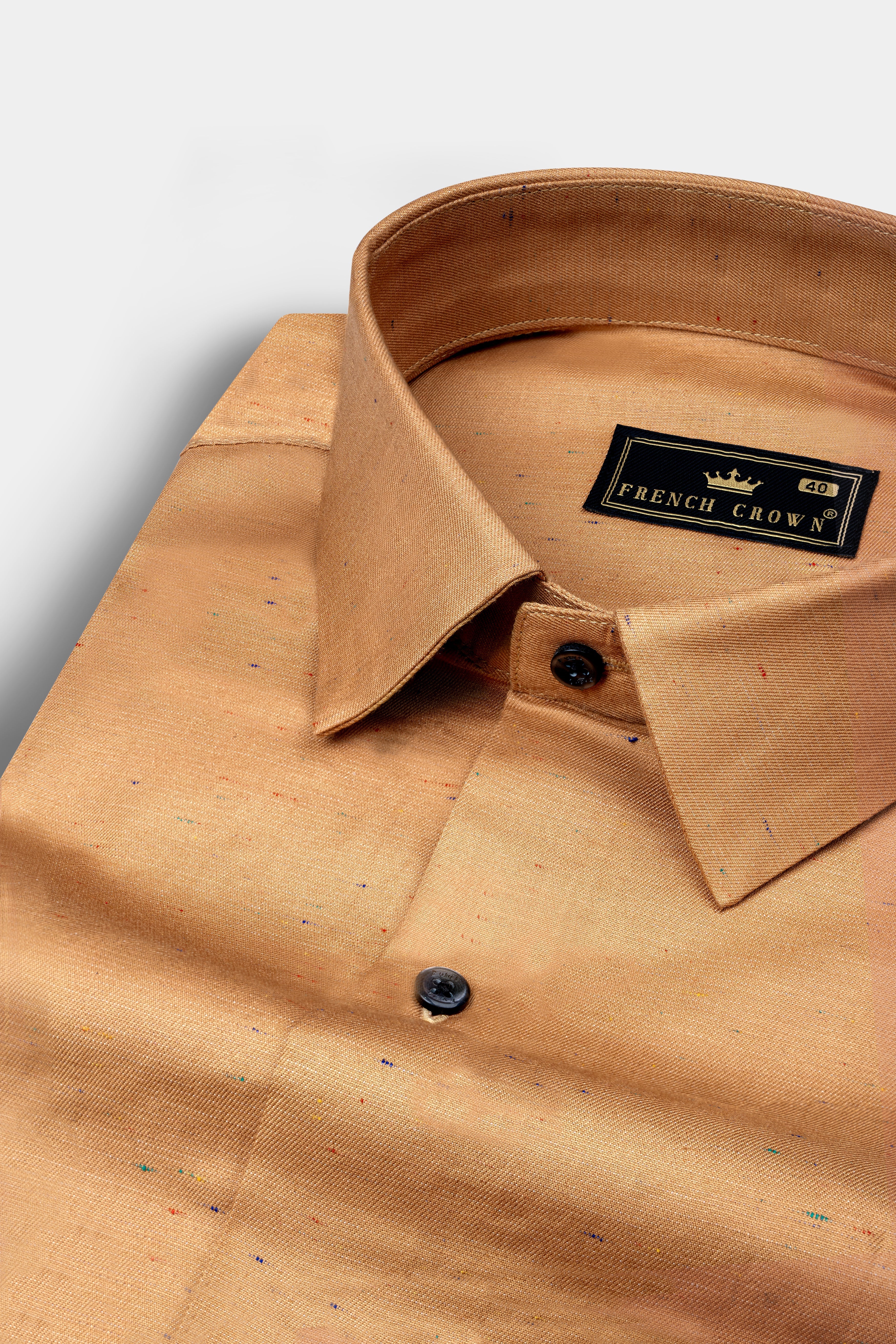 Persian Orange Textured Chambray Premium Giza Cotton Shirt 12730-BLK-38, 12730-BLK-H-38, 12730-BLK-39, 12730-BLK-H-39, 12730-BLK-40, 12730-BLK-H-40, 12730-BLK-42, 12730-BLK-H-42, 12730-BLK-44, 12730-BLK-H-44, 12730-BLK-46, 12730-BLK-H-46, 12730-BLK-48, 12730-BLK-H-48, 12730-BLK-50, 12730-BLK-H-50, 12730-BLK-52, 12730-BLK-H-52