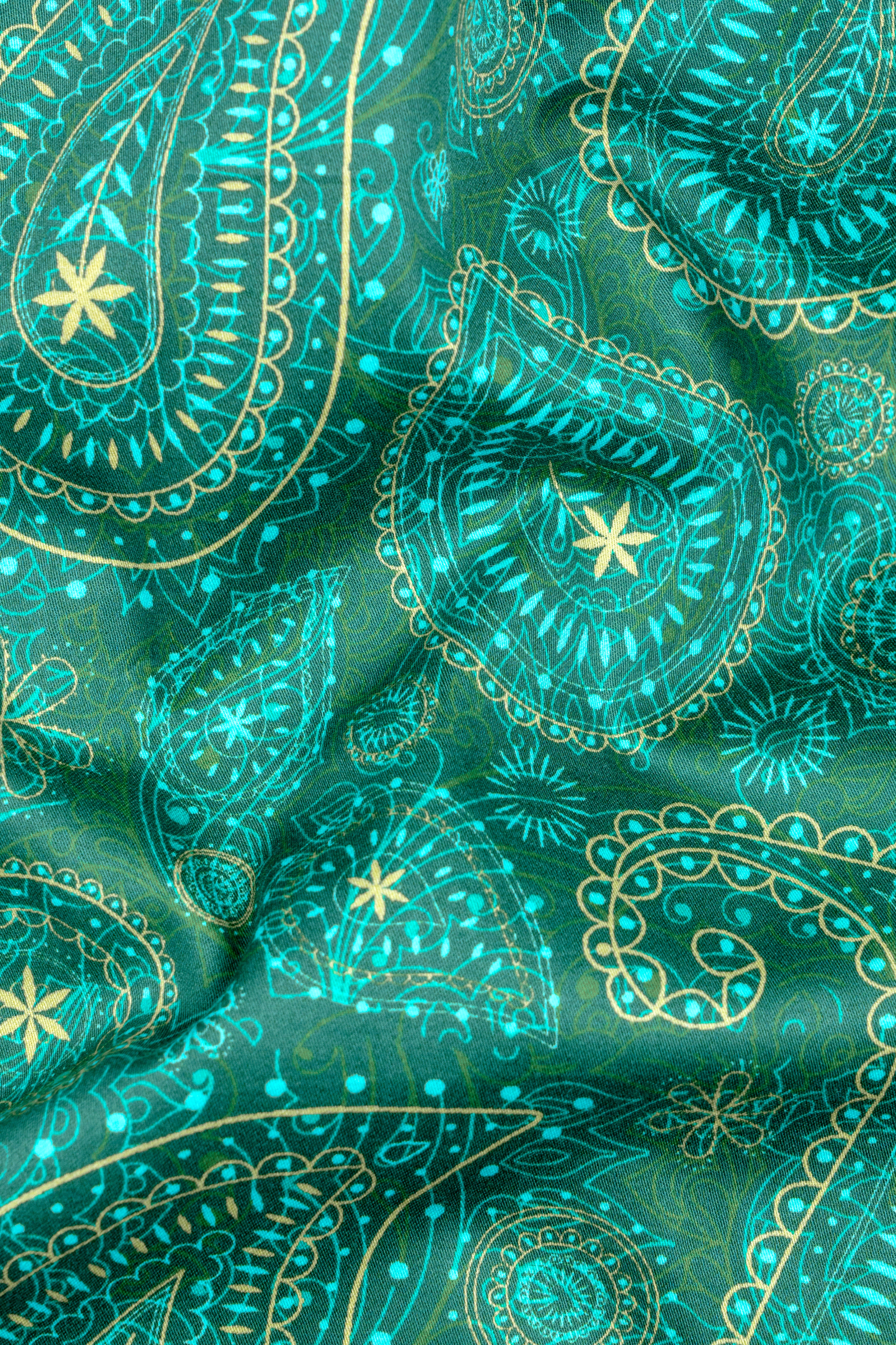 Viridian Green Paisley Printed Super Soft Premium Cotton Shirt 12738-CC-BLK-SS-38, 12738-CC-BLK-SS-H-38, 12738-CC-BLK-SS-39, 12738-CC-BLK-SS-H-39, 12738-CC-BLK-SS-40, 12738-CC-BLK-SS-H-40, 12738-CC-BLK-SS-42, 12738-CC-BLK-SS-H-42, 12738-CC-BLK-SS-44, 12738-CC-BLK-SS-H-44, 12738-CC-BLK-SS-46, 12738-CC-BLK-SS-H-46, 12738-CC-BLK-SS-48, 12738-CC-BLK-SS-H-48, 12738-CC-BLK-SS-50, 12738-CC-BLK-SS-H-50, 12738-CC-BLK-SS-52, 12738-CC-BLK-SS-H-52