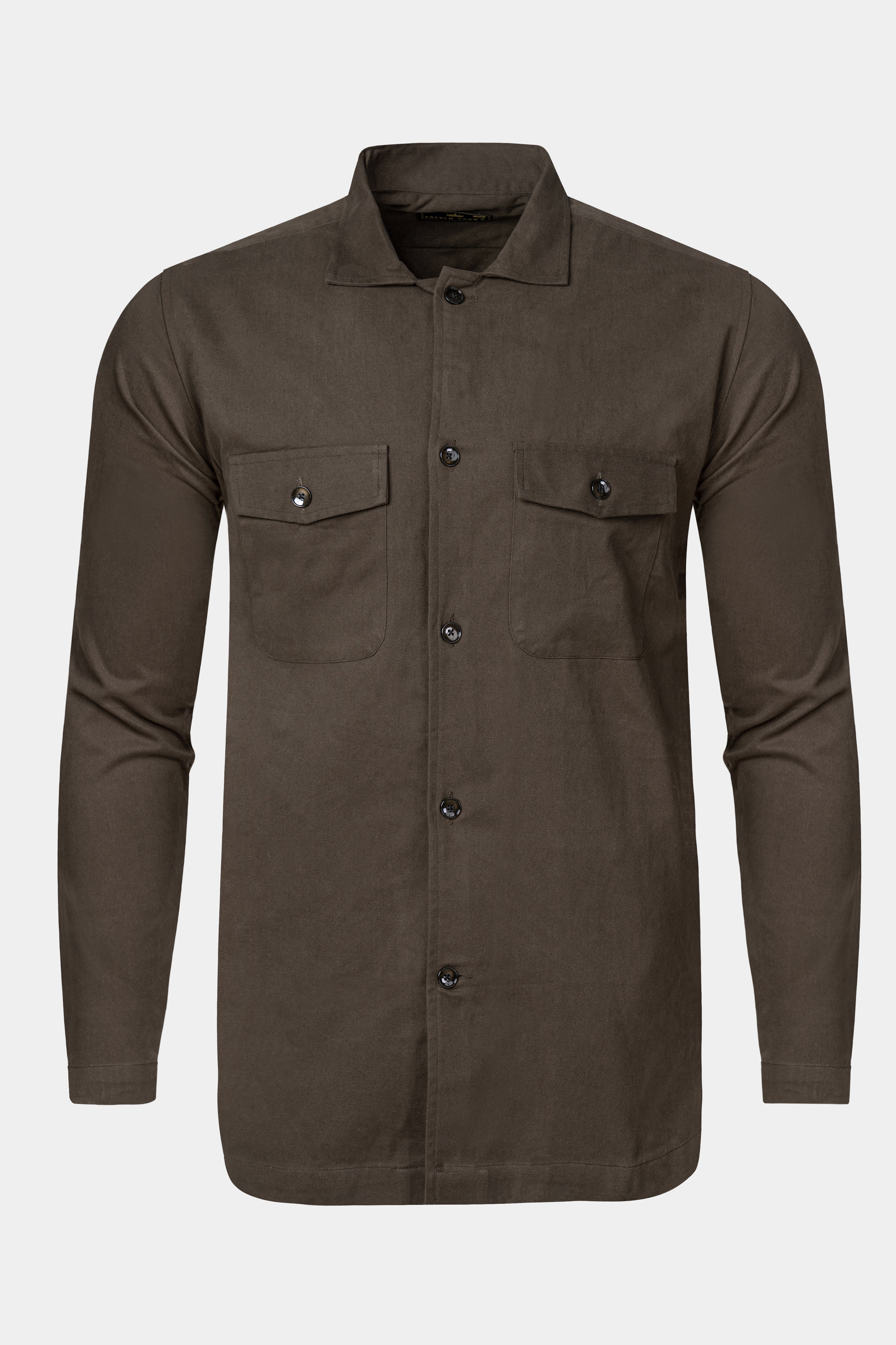 Taupe Brown Heavyweight Twill Cotton Shacket 12742-FP-OS-BJ54-38, 12742-FP-OS-BJ54-H-38, 12742-FP-OS-BJ54-39, 12742-FP-OS-BJ54-H-39, 12742-FP-OS-BJ54-40, 12742-FP-OS-BJ54-H-40, 12742-FP-OS-BJ54-42, 12742-FP-OS-BJ54-H-42, 12742-FP-OS-BJ54-44, 12742-FP-OS-BJ54-H-44, 12742-FP-OS-BJ54-46, 12742-FP-OS-BJ54-H-46, 12742-FP-OS-BJ54-48, 12742-FP-OS-BJ54-H-48, 12742-FP-OS-BJ54-50, 12742-FP-OS-BJ54-H-50, 12742-FP-OS-BJ54-52, 12742-FP-OS-BJ54-H-52