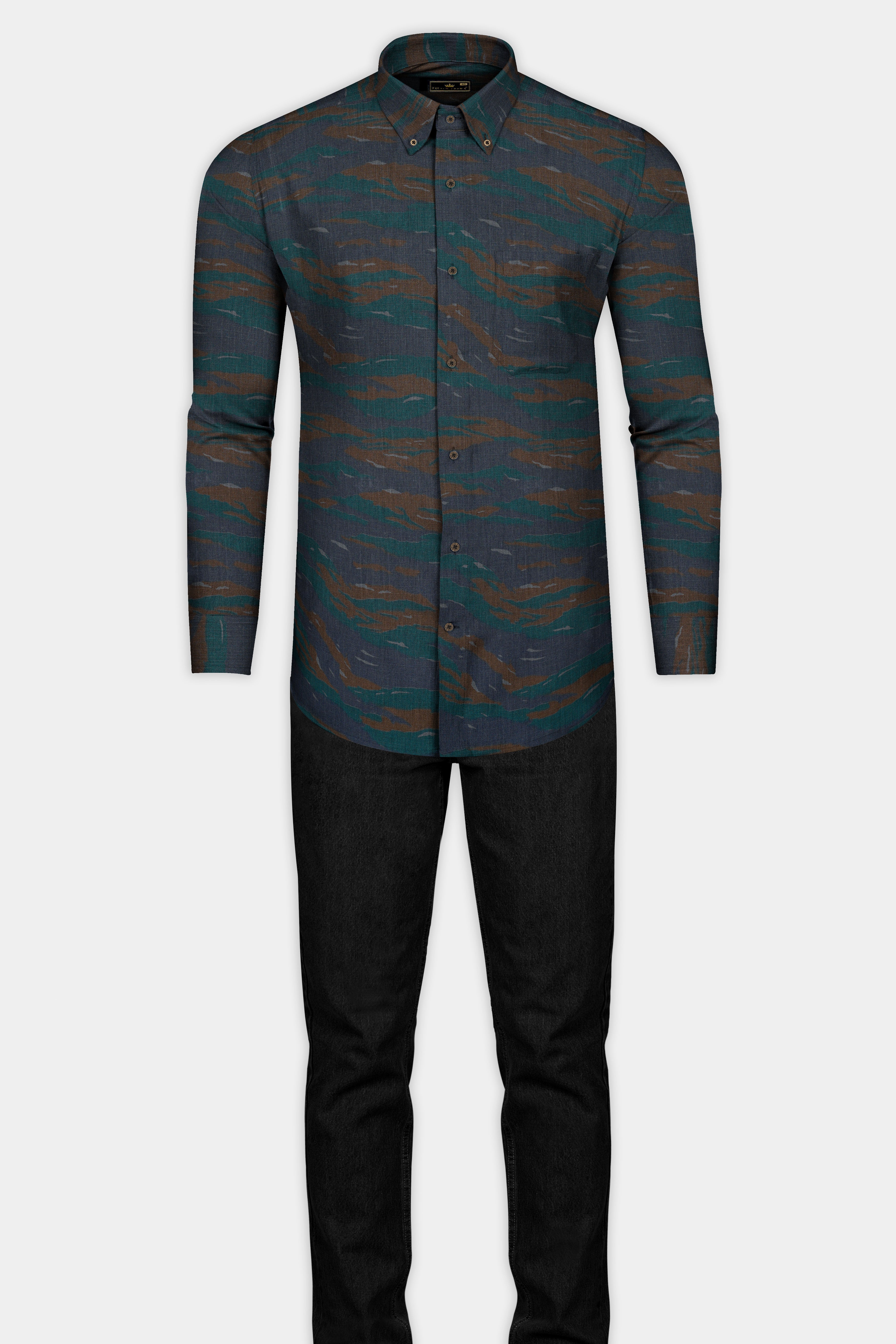Spectra Green with Charcoal Gray Camouflage Royal Oxford Shirt 12769-BD-MB-38, 12769-BD-MB-H-38, 12769-BD-MB-39, 12769-BD-MB-H-39, 12769-BD-MB-40, 12769-BD-MB-H-40, 12769-BD-MB-42, 12769-BD-MB-H-42, 12769-BD-MB-44, 12769-BD-MB-H-44, 12769-BD-MB-46, 12769-BD-MB-H-46, 12769-BD-MB-48, 12769-BD-MB-H-48, 12769-BD-MB-50, 12769-BD-MB-H-50, 12769-BD-MB-52, 12769-BD-MB-H-52
