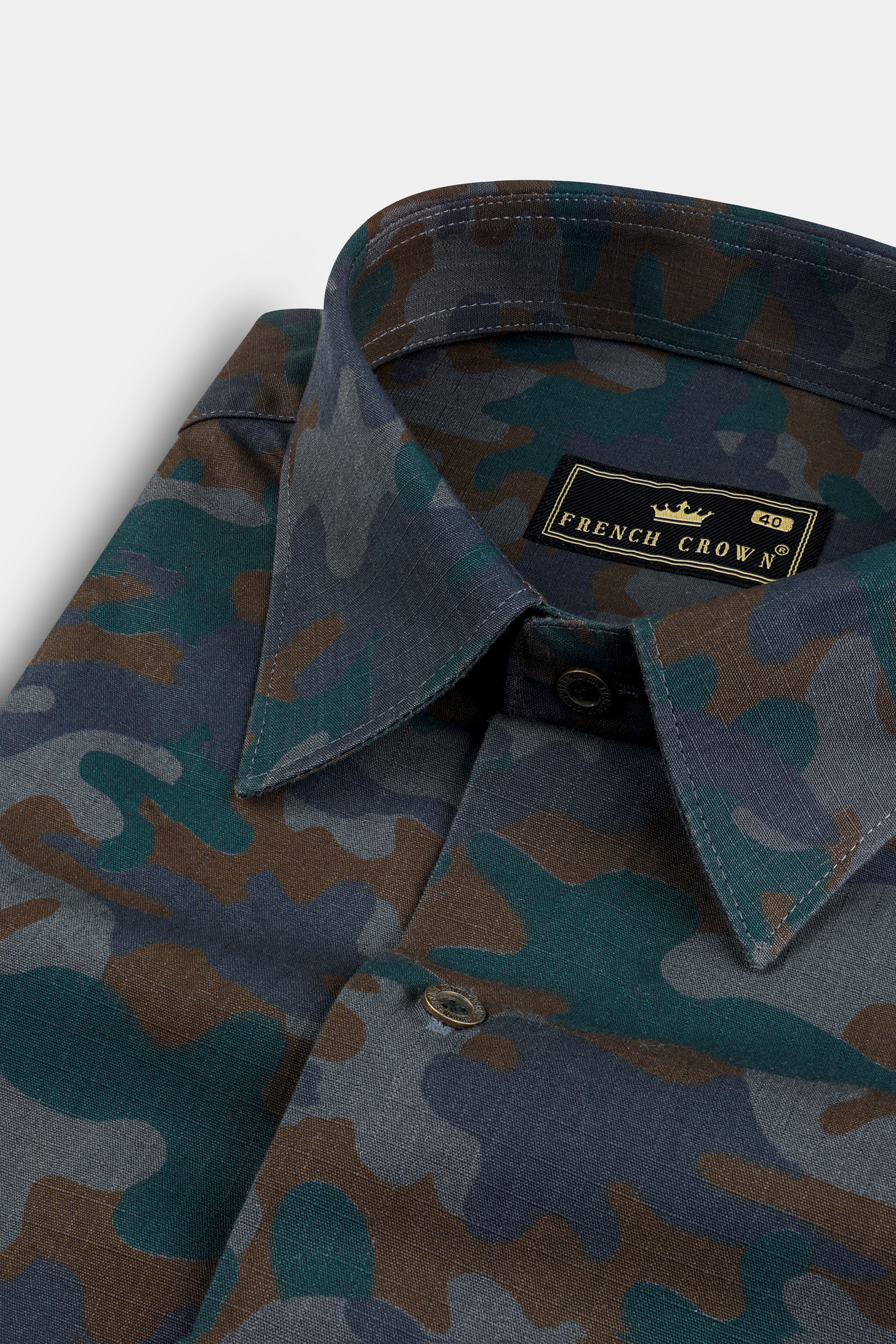 Spectra Green with Kabul Brown Camouflage Royal Oxford Shirt 12771-MB-38, 12771-MB-H-38, 12771-MB-39, 12771-MB-H-39, 12771-MB-40, 12771-MB-H-40, 12771-MB-42, 12771-MB-H-42, 12771-MB-44, 12771-MB-H-44, 12771-MB-46, 12771-MB-H-46, 12771-MB-48, 12771-MB-H-48, 12771-MB-50, 12771-MB-H-50, 12771-MB-52, 12771-MB-H-52