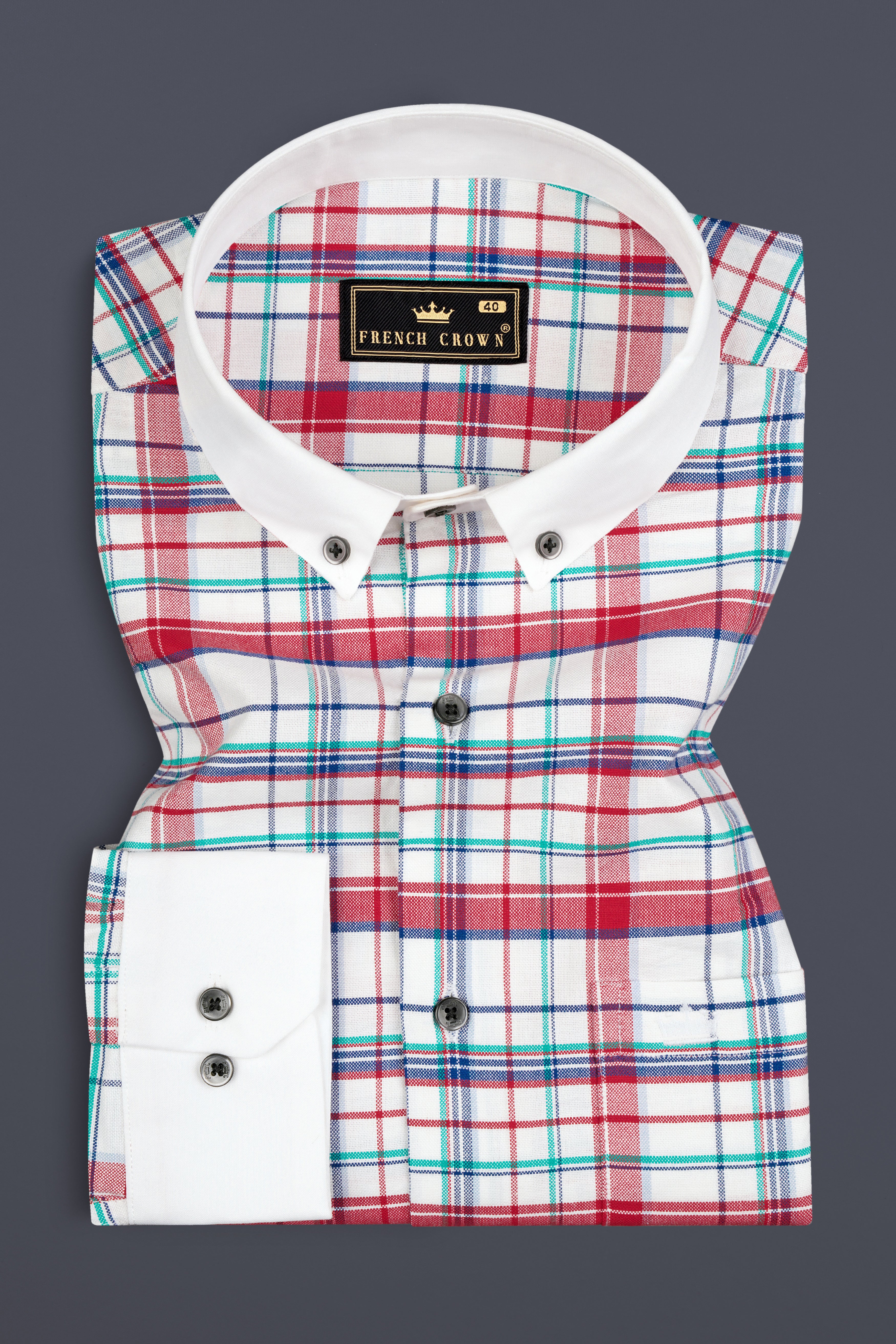 Shiraz Red with Electric Blue and White Plaid Royal Oxford Shirt 12776-BD-BLK-WCC-38, 12776-BD-BLK-WCC-H-38, 12776-BD-BLK-WCC-39, 12776-BD-BLK-WCC-H-39, 12776-BD-BLK-WCC-40, 12776-BD-BLK-WCC-H-40, 12776-BD-BLK-WCC-42, 12776-BD-BLK-WCC-H-42, 12776-BD-BLK-WCC-44, 12776-BD-BLK-WCC-H-44, 12776-BD-BLK-WCC-46, 12776-BD-BLK-WCC-H-46, 12776-BD-BLK-WCC-48, 12776-BD-BLK-WCC-H-48, 12776-BD-BLK-WCC-50, 12776-BD-BLK-WCC-H-50, 12776-BD-BLK-WCC-52, 12776-BD-BLK-WCC-H-52