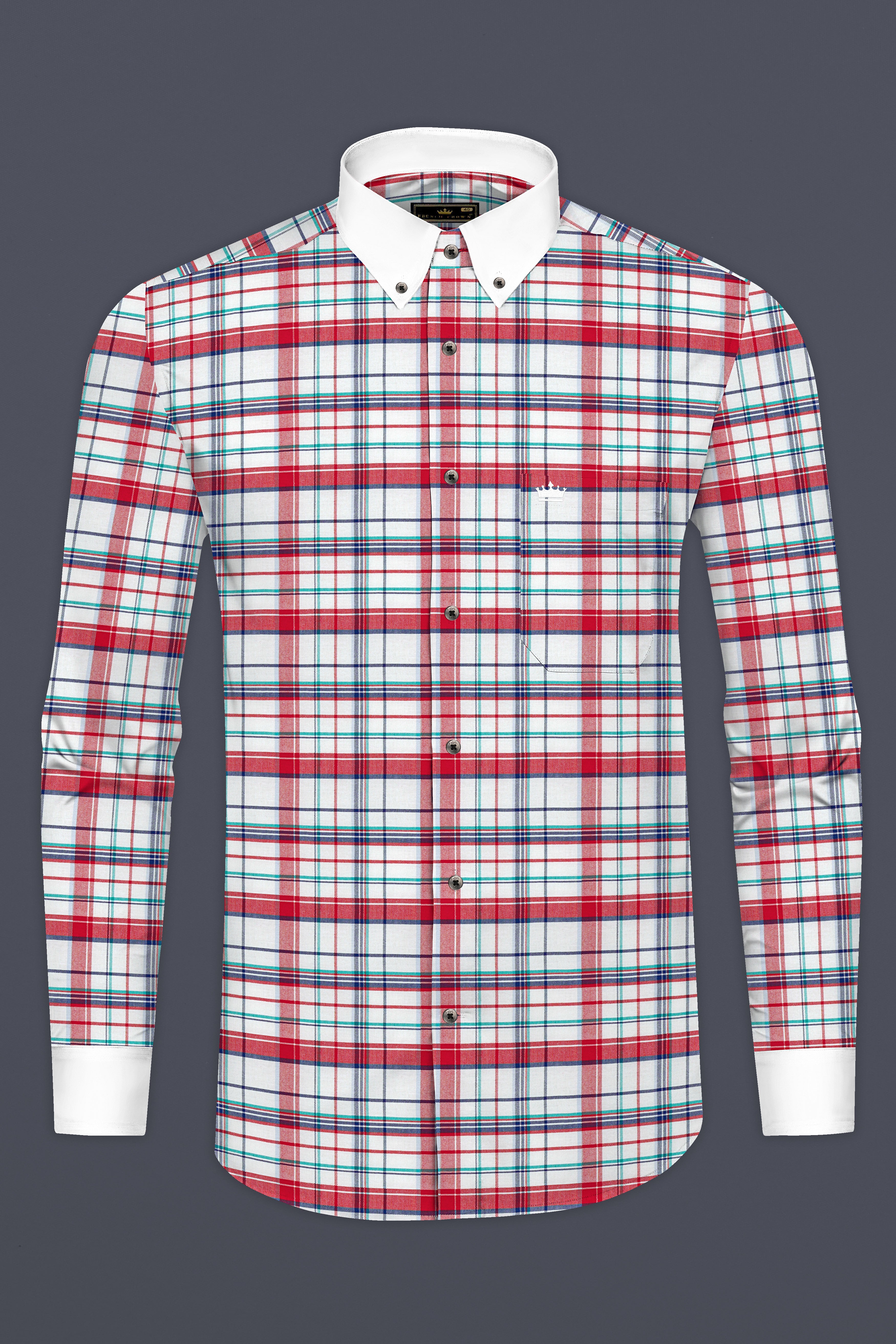 Shiraz Red with Electric Blue and White Plaid Royal Oxford Shirt 12776-BD-BLK-WCC-38, 12776-BD-BLK-WCC-H-38, 12776-BD-BLK-WCC-39, 12776-BD-BLK-WCC-H-39, 12776-BD-BLK-WCC-40, 12776-BD-BLK-WCC-H-40, 12776-BD-BLK-WCC-42, 12776-BD-BLK-WCC-H-42, 12776-BD-BLK-WCC-44, 12776-BD-BLK-WCC-H-44, 12776-BD-BLK-WCC-46, 12776-BD-BLK-WCC-H-46, 12776-BD-BLK-WCC-48, 12776-BD-BLK-WCC-H-48, 12776-BD-BLK-WCC-50, 12776-BD-BLK-WCC-H-50, 12776-BD-BLK-WCC-52, 12776-BD-BLK-WCC-H-52