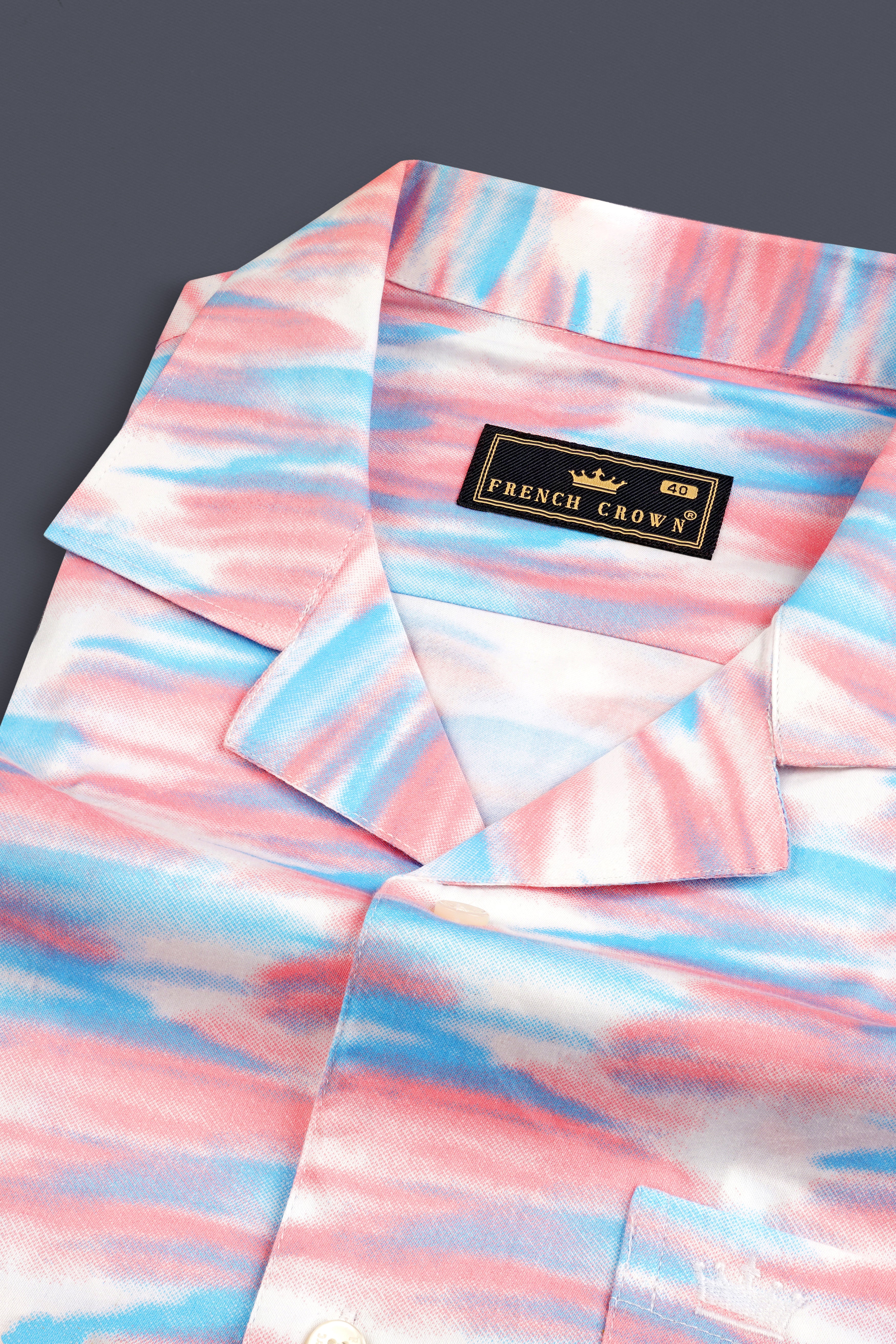 Thulian Pink and Hippie Blue with white abstract Printed Super Soft Premium Cotton Shirt 12782-CC-SS-38, 12782-CC-SS-H-38, 12782-CC-SS-39, 12782-CC-SS-H-39, 12782-CC-SS-40, 12782-CC-SS-H-40, 12782-CC-SS-42, 12782-CC-SS-H-42, 12782-CC-SS-44, 12782-CC-SS-H-44, 12782-CC-SS-46, 12782-CC-SS-H-46, 12782-CC-SS-48, 12782-CC-SS-H-48, 12782-CC-SS-50, 12782-CC-SS-H-50, 12782-CC-SS-52, 12782-CC-SS-H-52