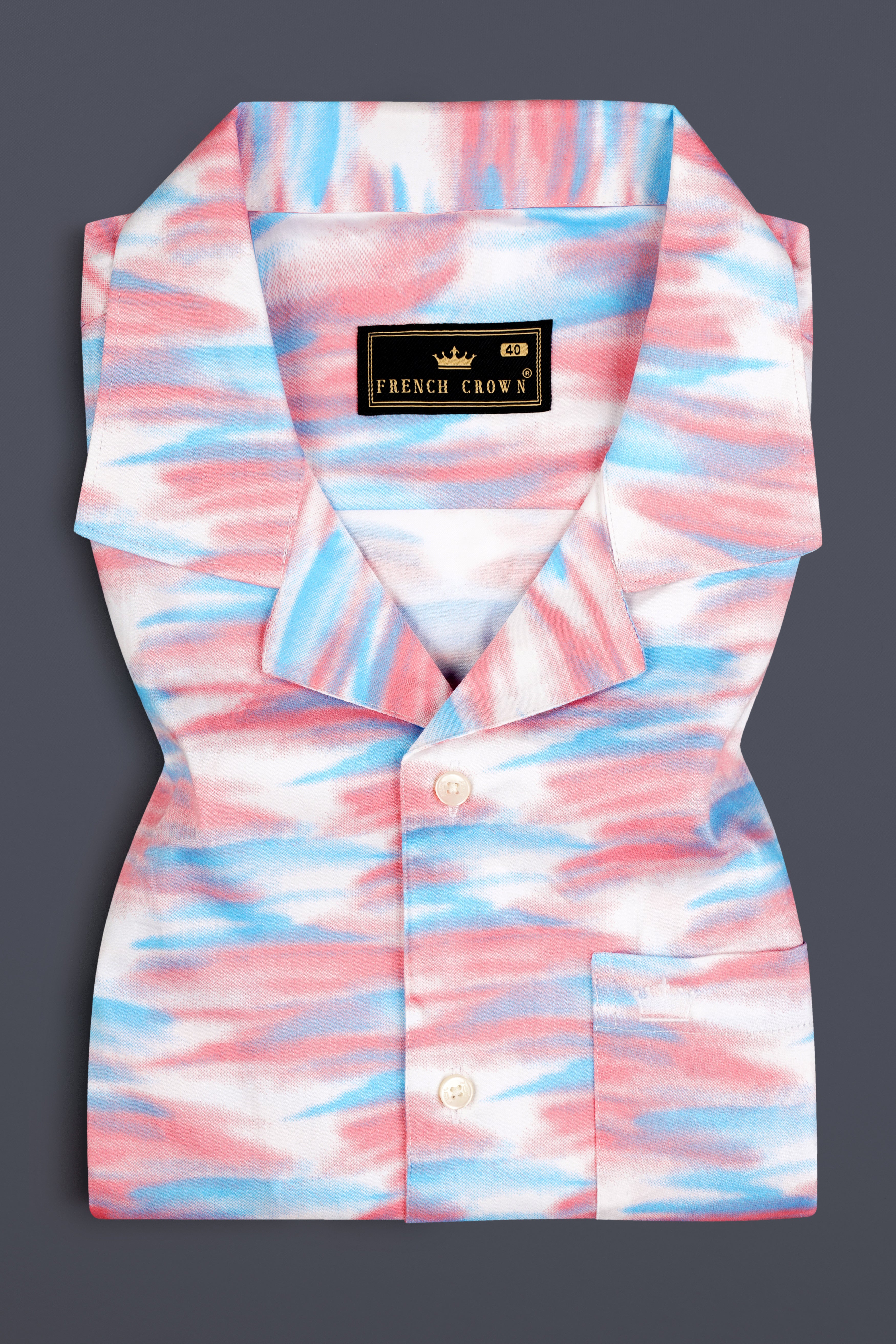 Thulian Pink and Hippie Blue with white abstract Printed Super Soft Premium Cotton Shirt 12782-CC-SS-38, 12782-CC-SS-H-38, 12782-CC-SS-39, 12782-CC-SS-H-39, 12782-CC-SS-40, 12782-CC-SS-H-40, 12782-CC-SS-42, 12782-CC-SS-H-42, 12782-CC-SS-44, 12782-CC-SS-H-44, 12782-CC-SS-46, 12782-CC-SS-H-46, 12782-CC-SS-48, 12782-CC-SS-H-48, 12782-CC-SS-50, 12782-CC-SS-H-50, 12782-CC-SS-52, 12782-CC-SS-H-52