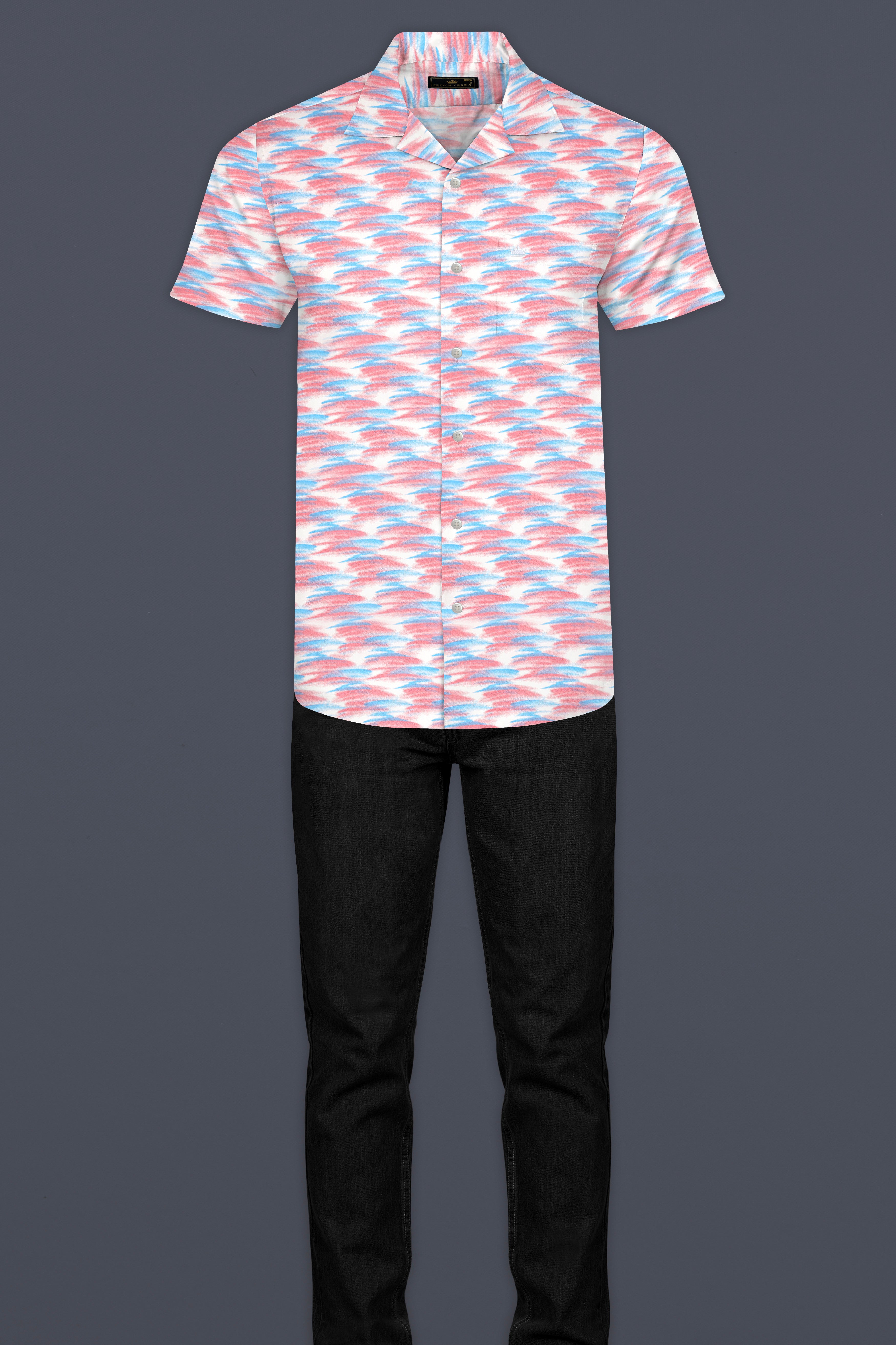 Thulian Pink and Hippie Blue with white abstract Printed Super Soft Premium Cotton Shirt 12782-CC-SS-38, 12782-CC-SS-H-38, 12782-CC-SS-39, 12782-CC-SS-H-39, 12782-CC-SS-40, 12782-CC-SS-H-40, 12782-CC-SS-42, 12782-CC-SS-H-42, 12782-CC-SS-44, 12782-CC-SS-H-44, 12782-CC-SS-46, 12782-CC-SS-H-46, 12782-CC-SS-48, 12782-CC-SS-H-48, 12782-CC-SS-50, 12782-CC-SS-H-50, 12782-CC-SS-52, 12782-CC-SS-H-52