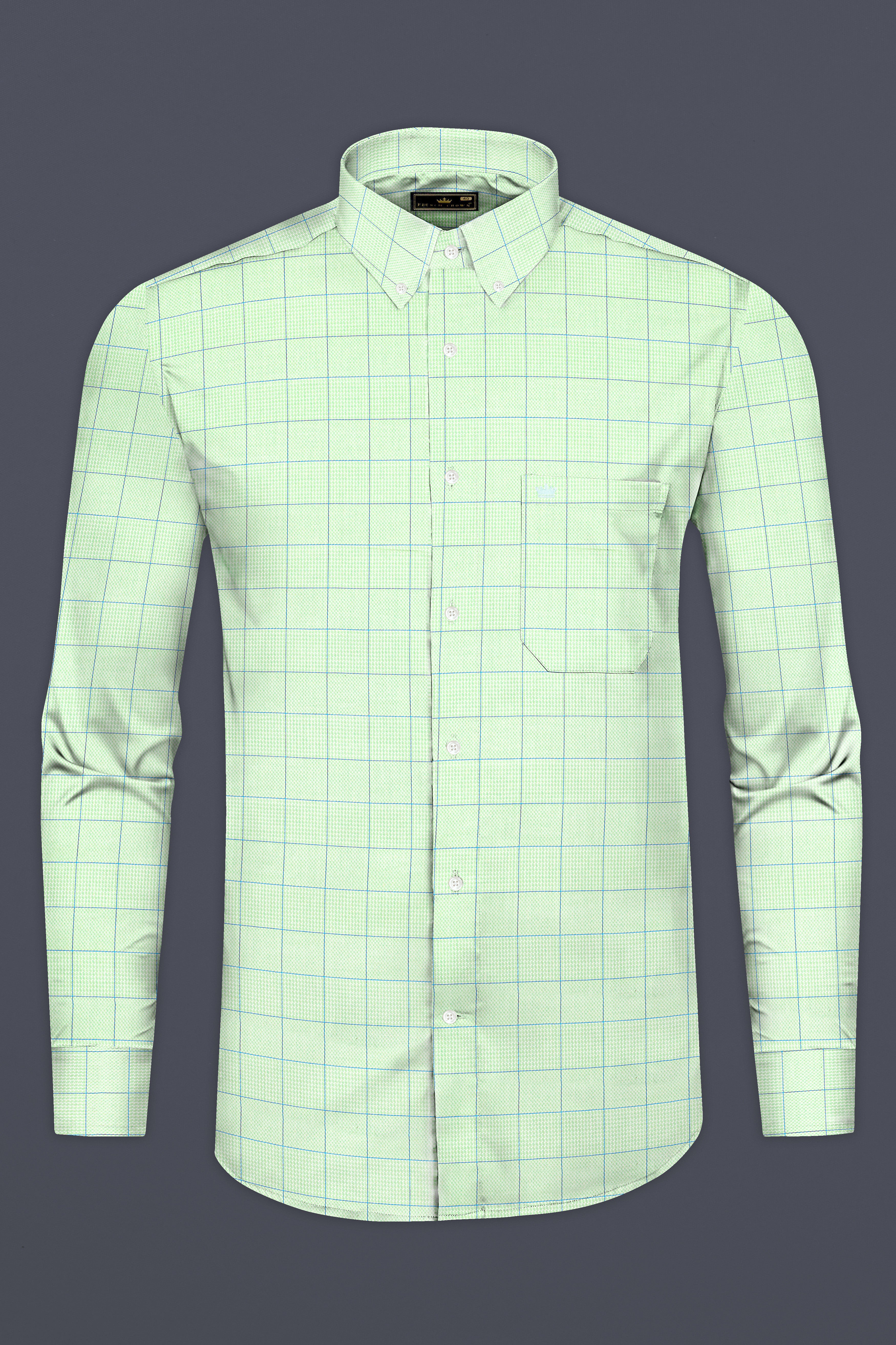 Beryl Green Windowpane Dobby Shirt 12790-BD-38, 12790-BD-H-38, 12790-BD-39, 12790-BD-H-39, 12790-BD-40, 12790-BD-H-40, 12790-BD-42, 12790-BD-H-42, 12790-BD-44, 12790-BD-H-44, 12790-BD-46, 12790-BD-H-46, 12790-BD-48, 12790-BD-H-48, 12790-BD-50, 12790-BD-H-50, 12790-BD-52, 12790-BD-H-52
