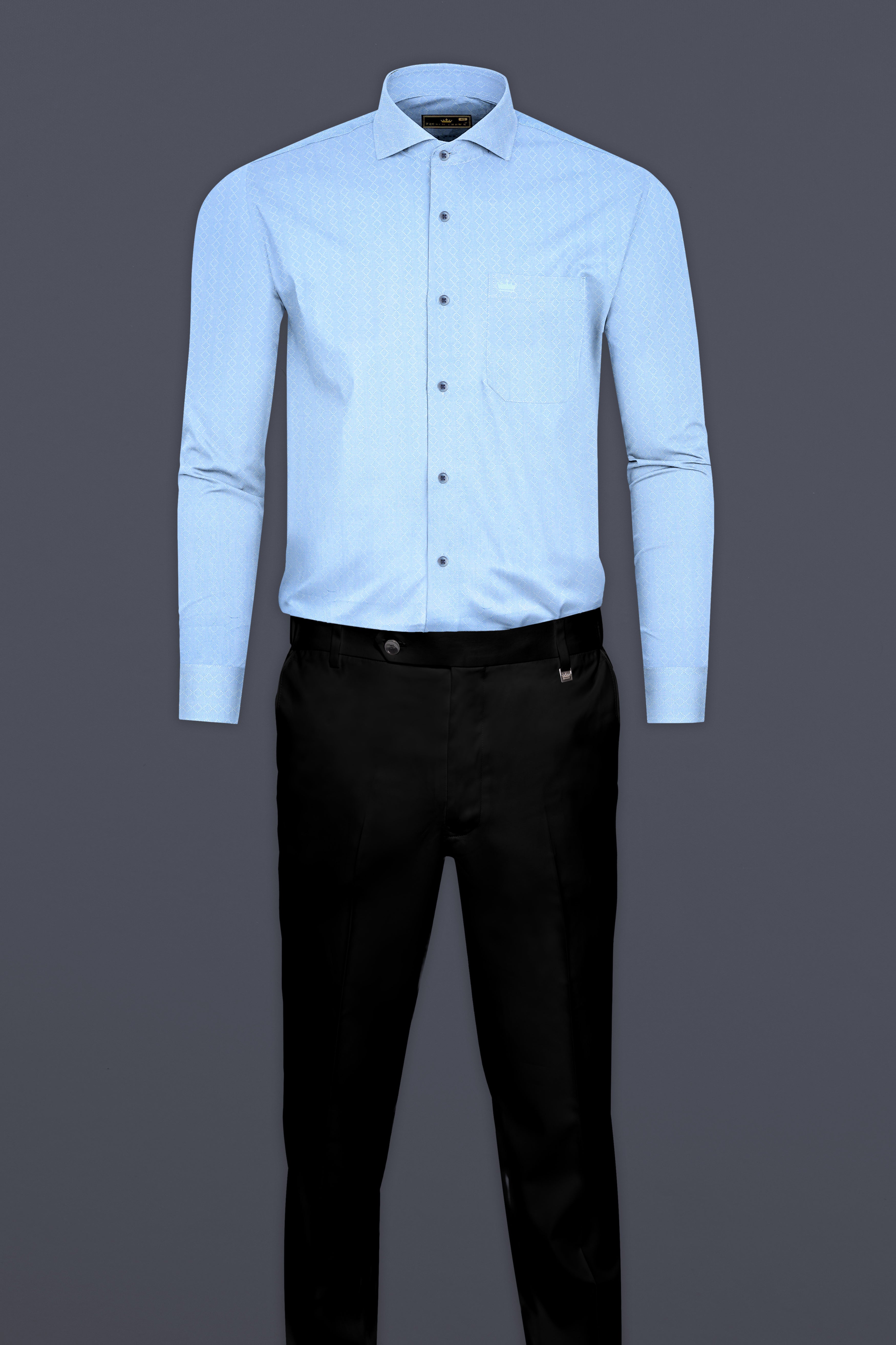 Cerulean Blue Jacquard Textured Premium Cotton Shirt 12793-CA-BLE-38, 12793-CA-BLE-H-38, 12793-CA-BLE-39, 12793-CA-BLE-H-39, 12793-CA-BLE-40, 12793-CA-BLE-H-40, 12793-CA-BLE-42, 12793-CA-BLE-H-42, 12793-CA-BLE-44, 12793-CA-BLE-H-44, 12793-CA-BLE-46, 12793-CA-BLE-H-46, 12793-CA-BLE-48, 12793-CA-BLE-H-48, 12793-CA-BLE-50, 12793-CA-BLE-H-50, 12793-CA-BLE-52, 12793-CA-BLE-H-52