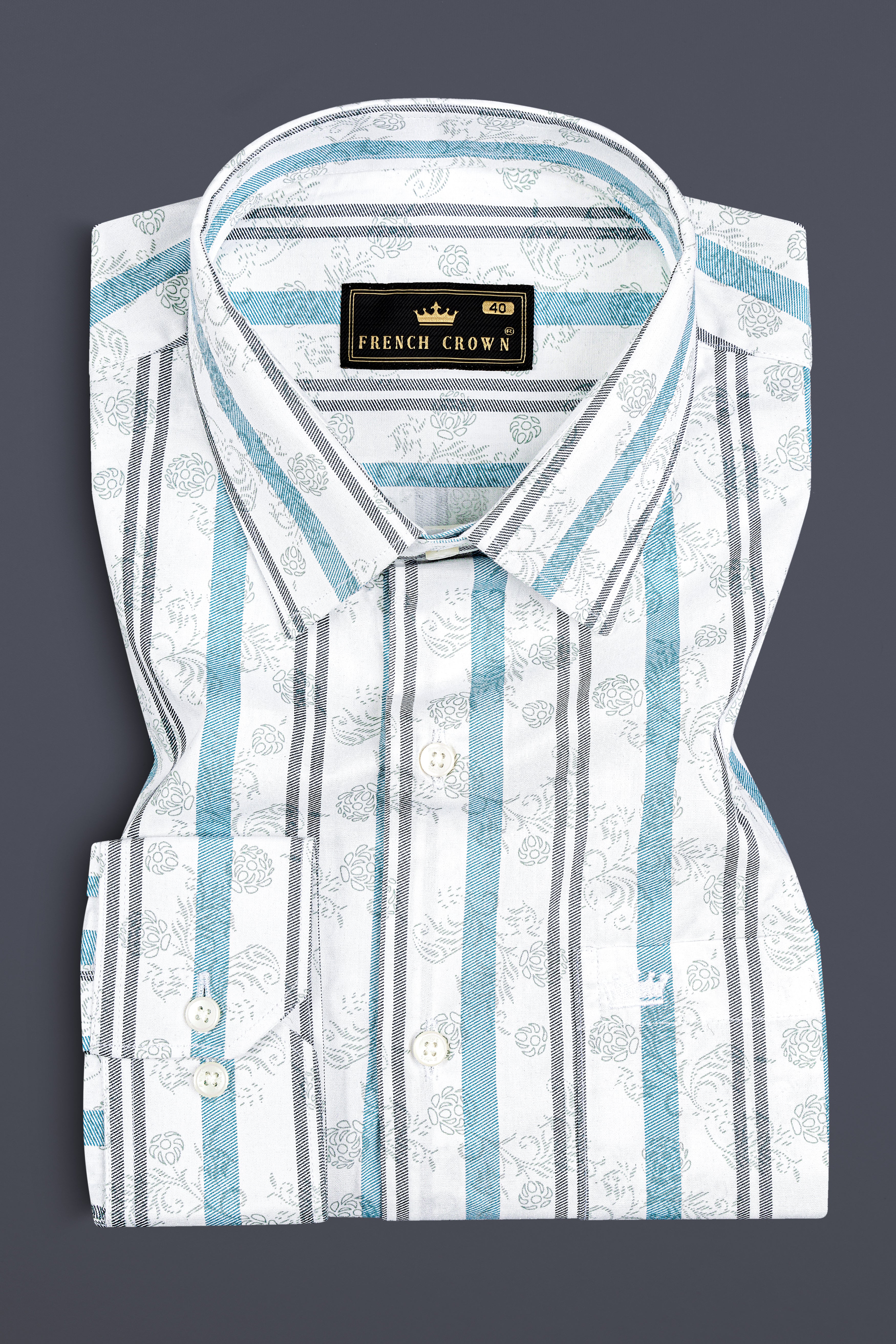 Bright white And Opaque Blue Subtle Sheen Striped Super Soft Premium Cotton Shirt 12795-38, 12795-H-38, 12795-39, 12795-H-39, 12795-40, 12795-H-40, 12795-42, 12795-H-42, 12795-44, 12795-H-44, 12795-46, 12795-H-46, 12795-48, 12795-H-48, 12795-50, 12795-H-50, 12795-52, 12795-H-52