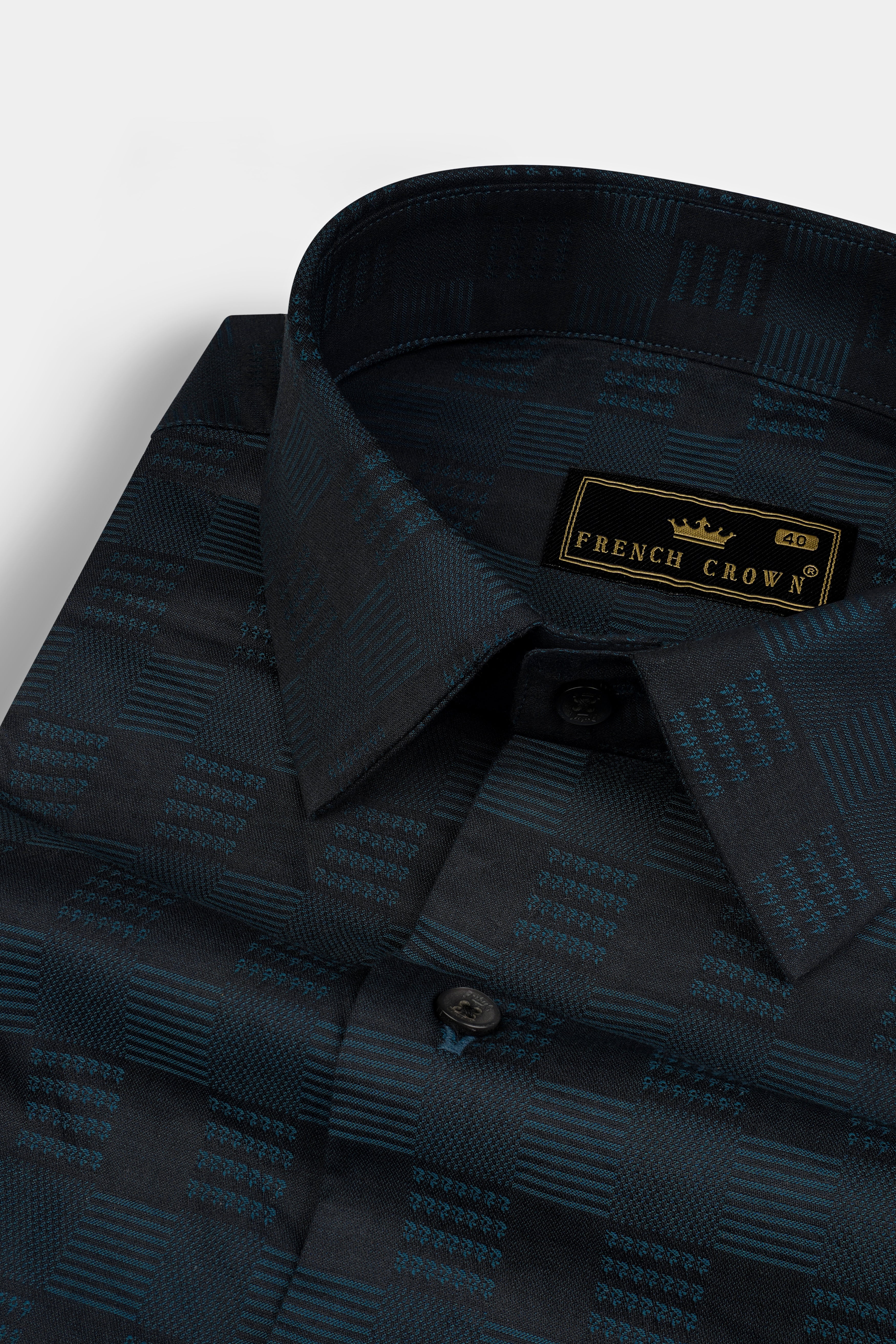 Cinder Blue Jacquard Textured Premium Cotton Shirt 12811-BLK-38, 12811-BLK-H-38, 12811-BLK-39, 12811-BLK-H-39, 12811-BLK-40, 12811-BLK-H-40, 12811-BLK-42, 12811-BLK-H-42, 12811-BLK-44, 12811-BLK-H-44, 12811-BLK-46, 12811-BLK-H-46, 12811-BLK-48, 12811-BLK-H-48, 12811-BLK-50, 12811-BLK-H-50, 12811-BLK-52, 12811-BLK-H-52