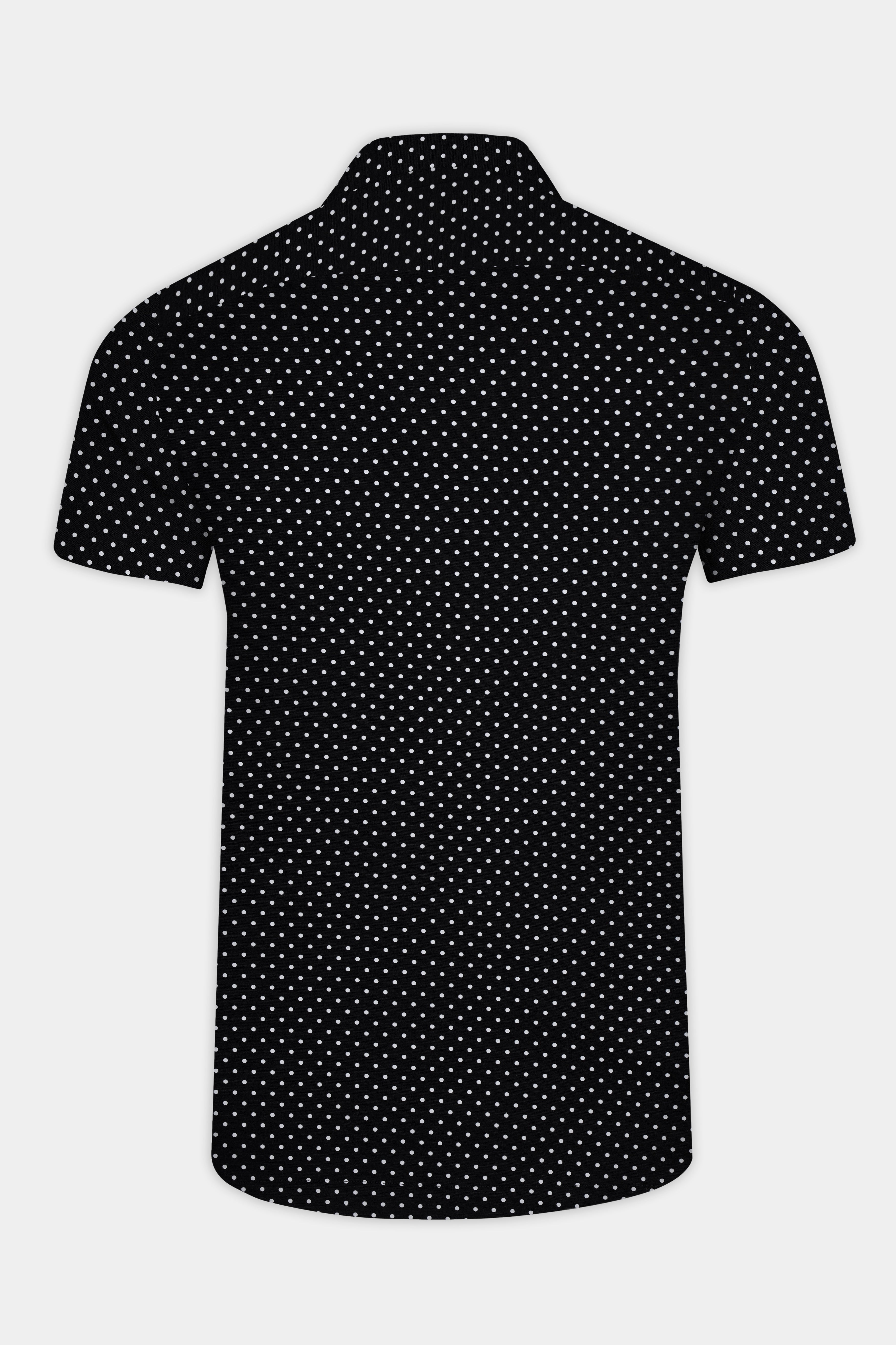 Jade Black Polka Printed Super Soft Premium Cotton Shirt 12815-CC-BLK-SS-38, 12815-CC-BLK-SS-H-38, 12815-CC-BLK-SS-39, 12815-CC-BLK-SS-H-39, 12815-CC-BLK-SS-40, 12815-CC-BLK-SS-H-40, 12815-CC-BLK-SS-42, 12815-CC-BLK-SS-H-42, 12815-CC-BLK-SS-44, 12815-CC-BLK-SS-H-44, 12815-CC-BLK-SS-46, 12815-CC-BLK-SS-H-46, 12815-CC-BLK-SS-48, 12815-CC-BLK-SS-H-48, 12815-CC-BLK-SS-50, 12815-CC-BLK-SS-H-50, 12815-CC-BLK-SS-52, 12815-CC-BLK-SS-H-52