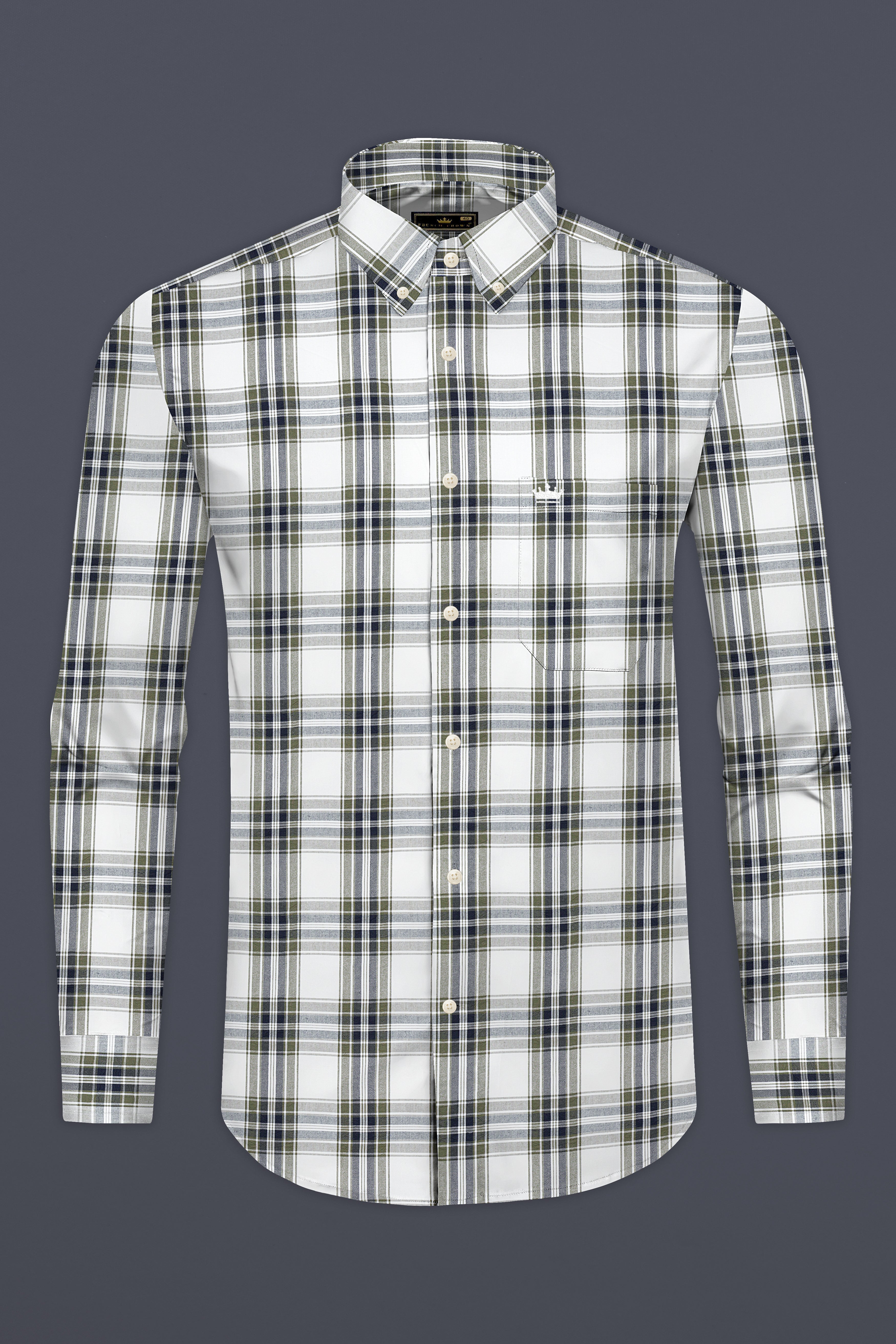 Bright White with Finch Green Plaid Seersucker Giza Cotton Designer Shirt 12833-BD-38, 12833-BD-H-38, 12833-BD-39, 12833-BD-H-39, 12833-BD-40, 12833-BD-H-40, 12833-BD-42, 12833-BD-H-42, 12833-BD-44, 12833-BD-H-44, 12833-BD-46, 12833-BD-H-46, 12833-BD-48, 12833-BD-H-48, 12833-BD-50, 12833-BD-H-50, 12833-BD-52, 12833-BD-H-52