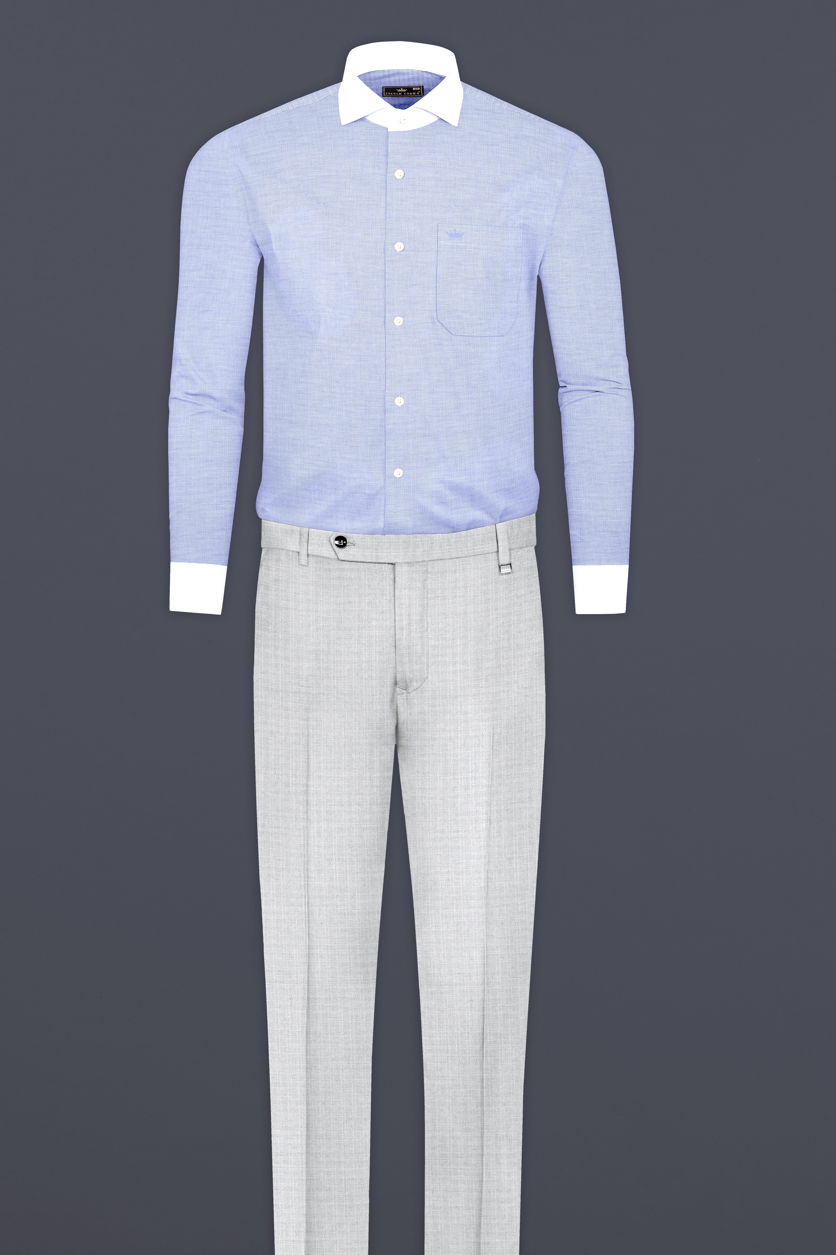 Periwinkle Blue Dobby Textured Premium Giza Cotton Shirt 12955-CA-WCC-38, 12955-CA-WCC-H-38, 12955-CA-WCC-39, 12955-CA-WCC-H-39, 12955-CA-WCC-40, 12955-CA-WCC-H-40, 12955-CA-WCC-42, 12955-CA-WCC-H-42, 12955-CA-WCC-44, 12955-CA-WCC-H-44, 12955-CA-WCC-46, 12955-CA-WCC-H-46, 12955-CA-WCC-48, 12955-CA-WCC-H-48, 12955-CA-WCC-50, 12955-CA-WCC-H-50, 12955-CA-WCC-52, 12955-CA-WCC-H-52