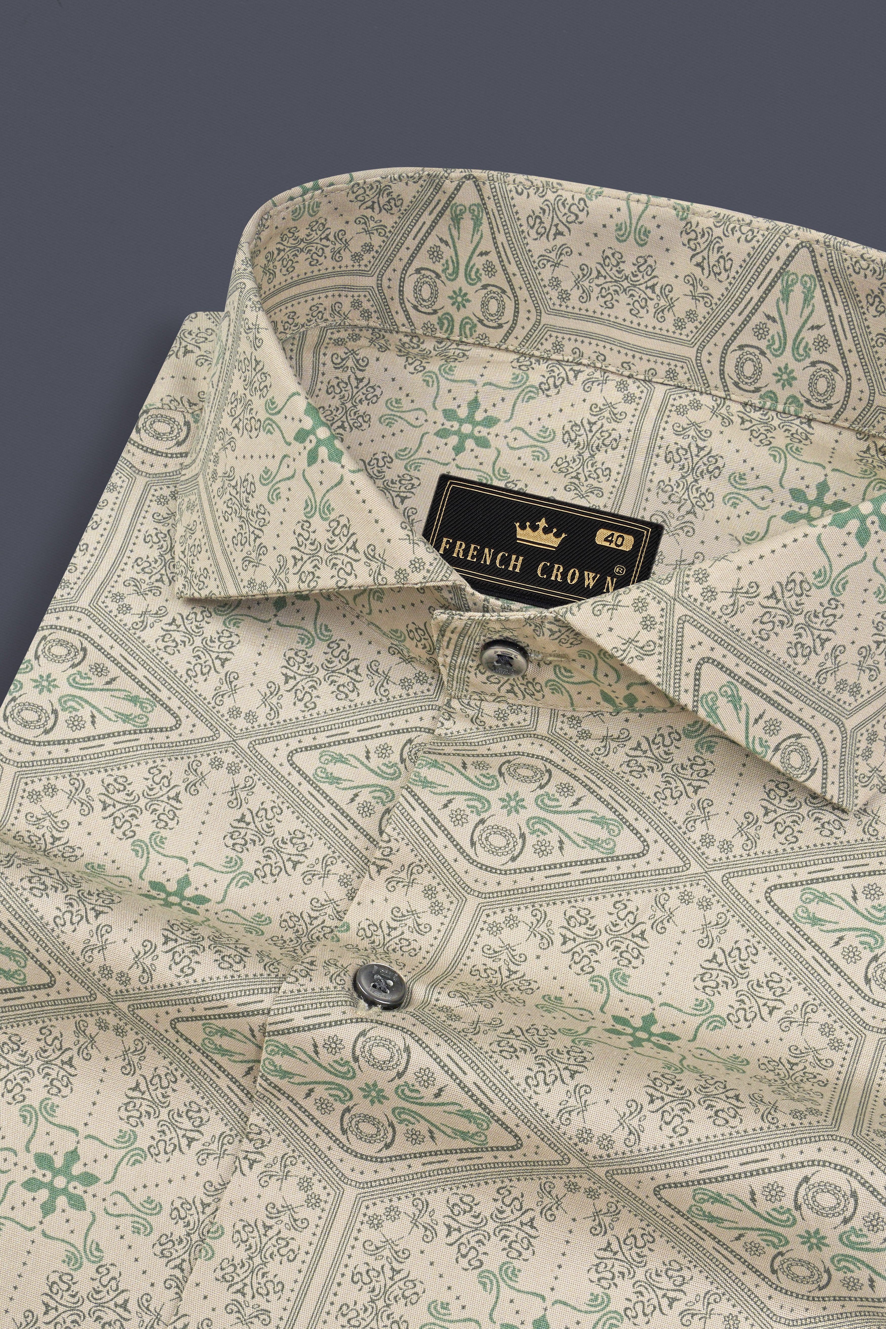 Thistle Cream Printed Premium Giza Cotton Shirt 12982-CA-BLK-38 ,12982-CA-BLK-H-38 ,12982-CA-BLK-39 ,12982-CA-BLK-H-39 ,12982-CA-BLK-40 ,12982-CA-BLK-H-40 ,12982-CA-BLK-42 ,12982-CA-BLK-H-42 ,12982-CA-BLK-44 ,12982-CA-BLK-H-44 ,12982-CA-BLK-46 ,12982-CA-BLK-H-46 ,12982-CA-BLK-48 ,12982-CA-BLK-H-48 ,12982-CA-BLK-50 ,12982-CA-BLK-H-50 ,12982-CA-BLK-52 ,12982-CA-BLK-H-52